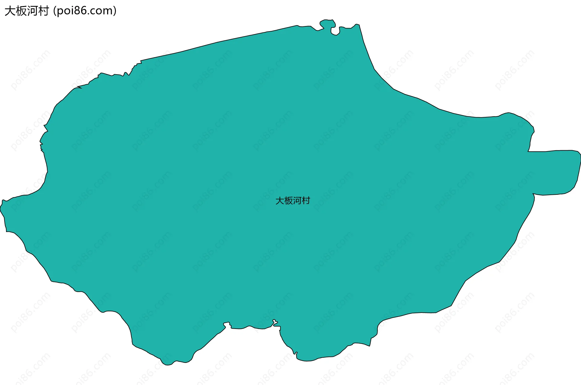 大板河村边界地图