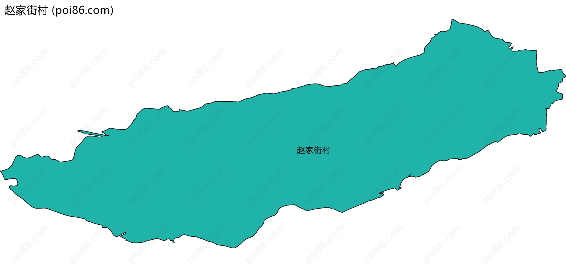赵家街村边界地图