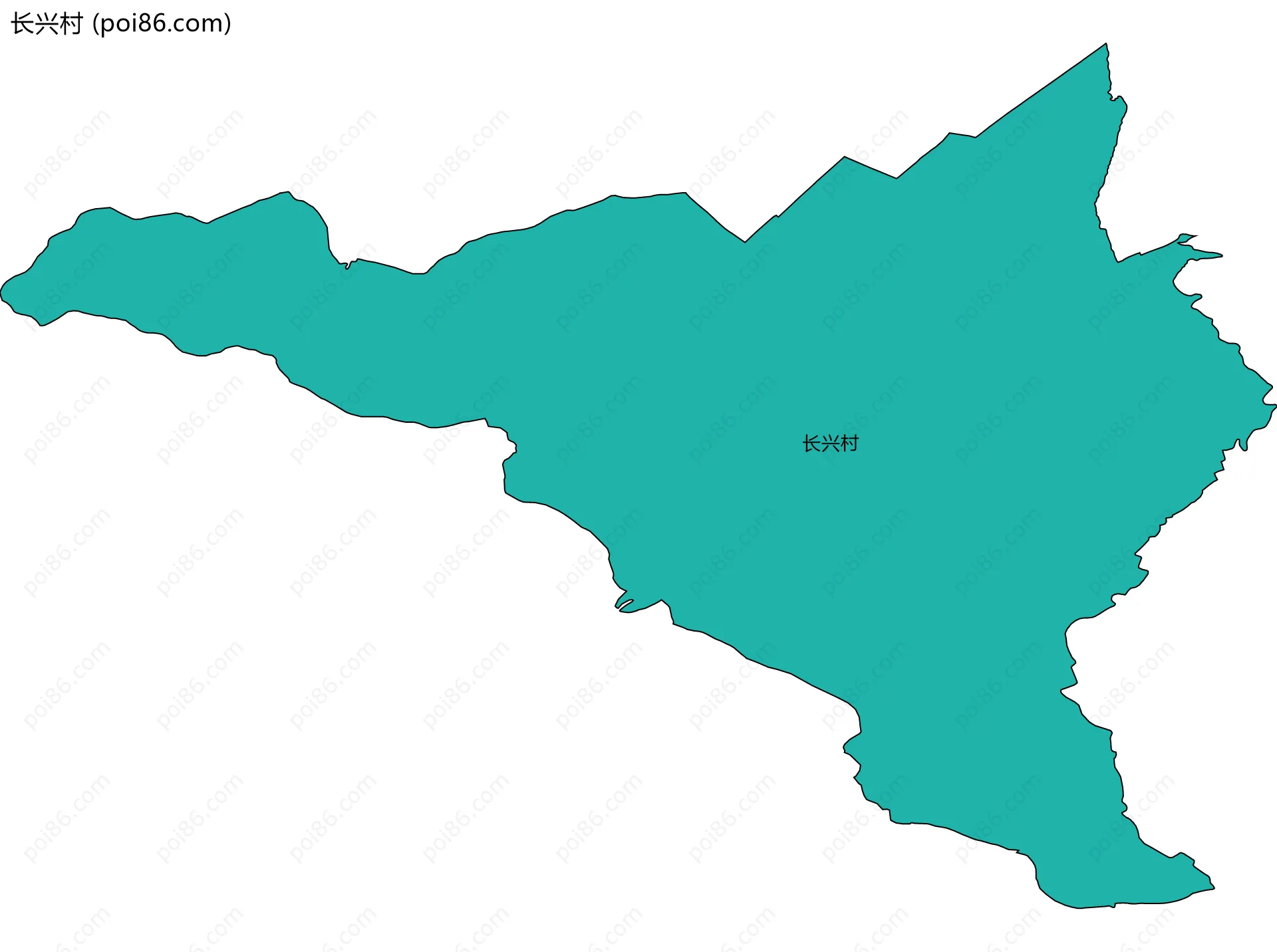 长兴村边界地图