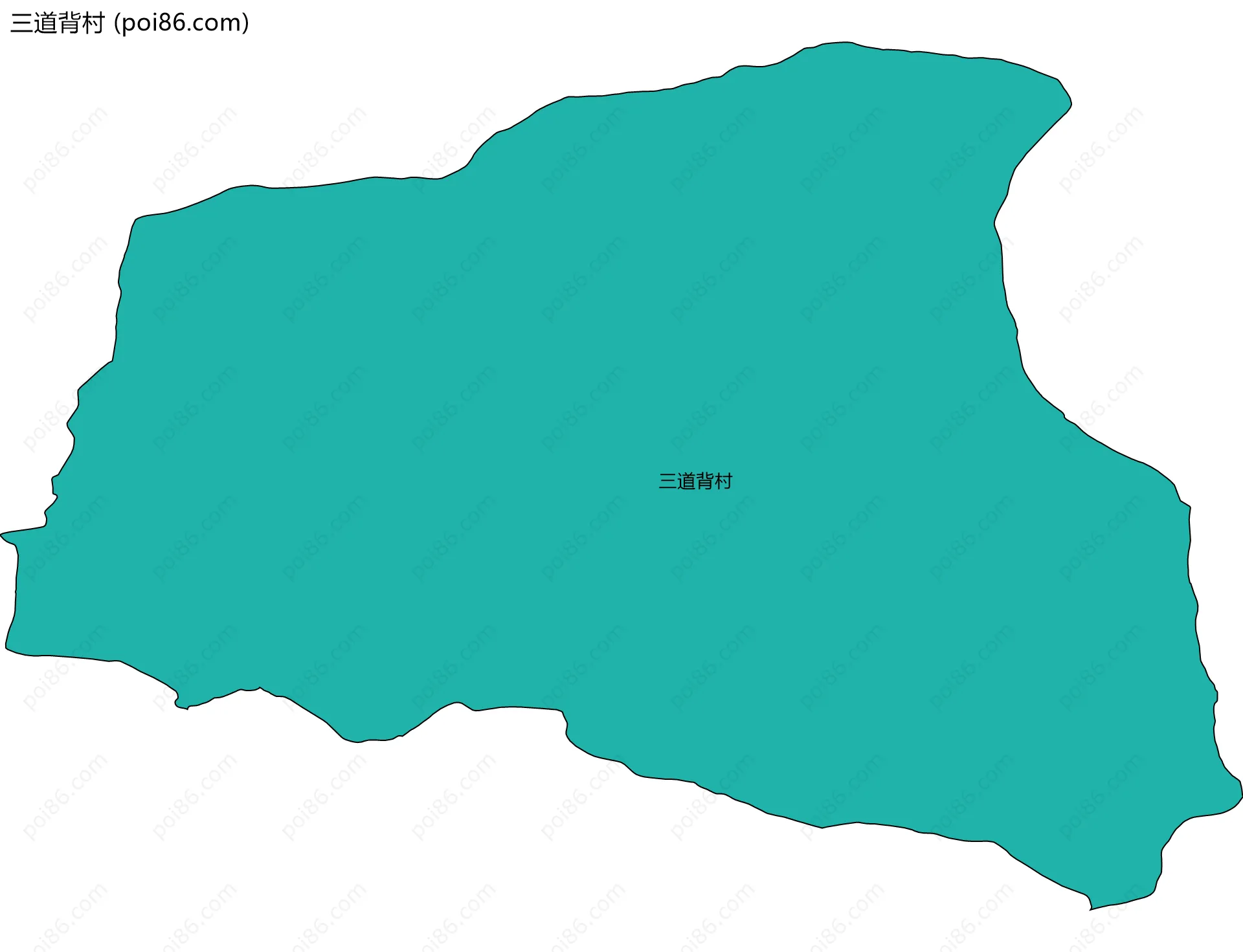 三道背村边界地图