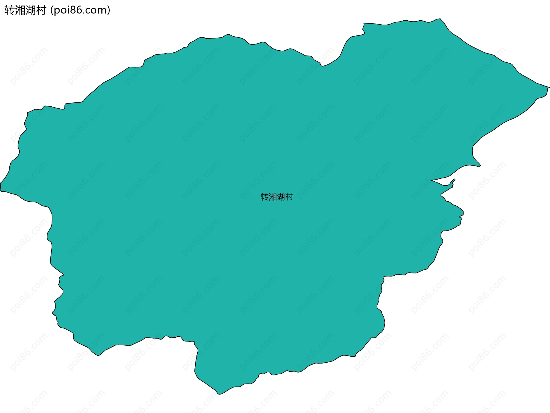 转湘湖村边界地图