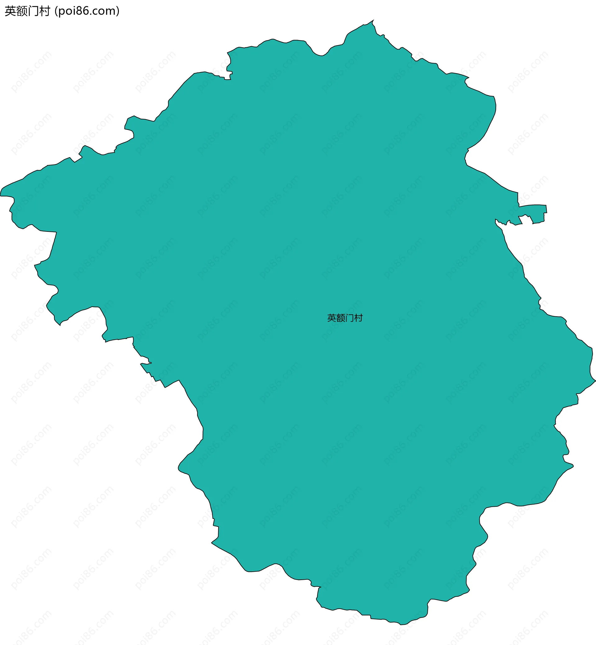 英额门村边界地图