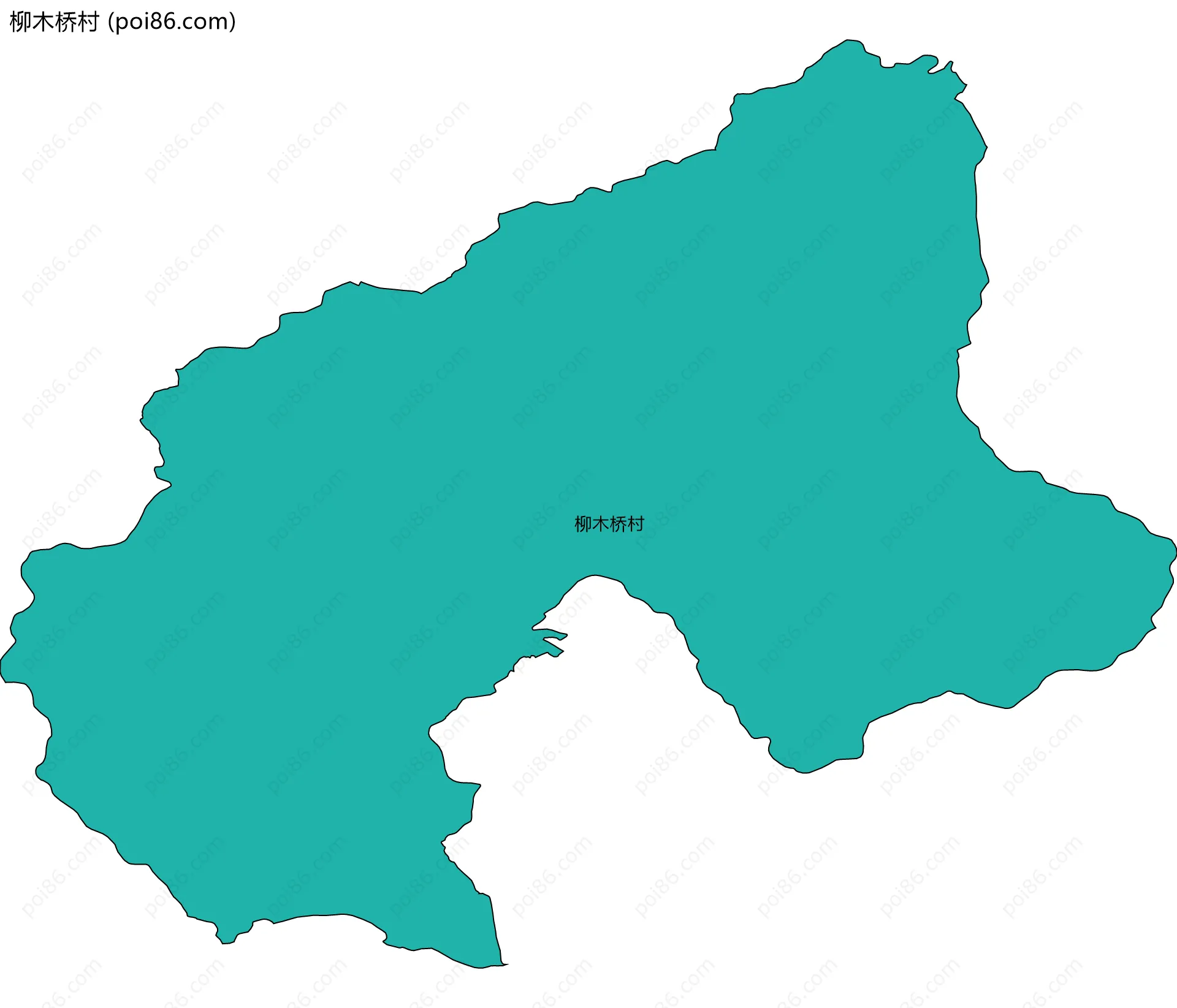 柳木桥村边界地图