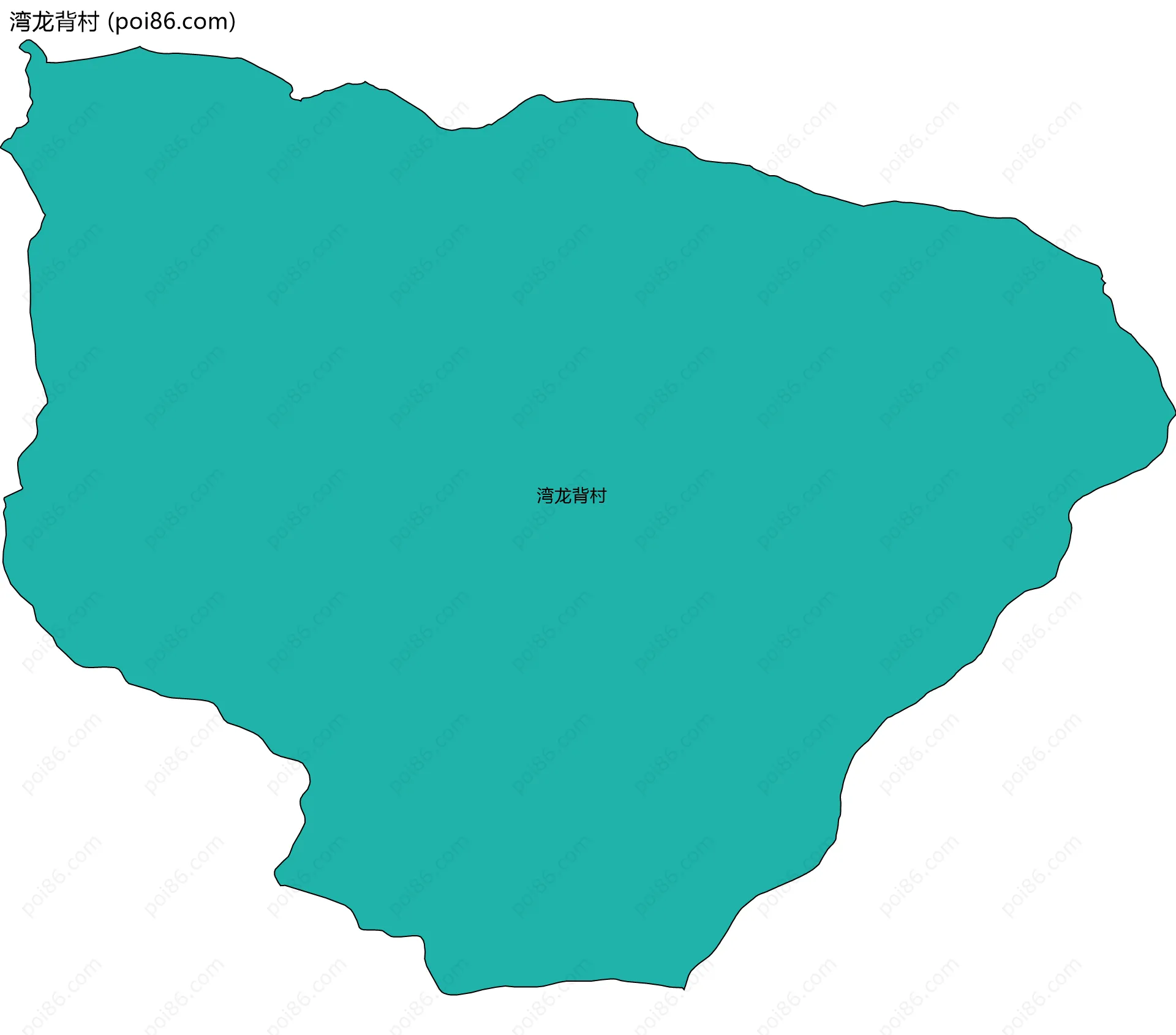 湾龙背村边界地图