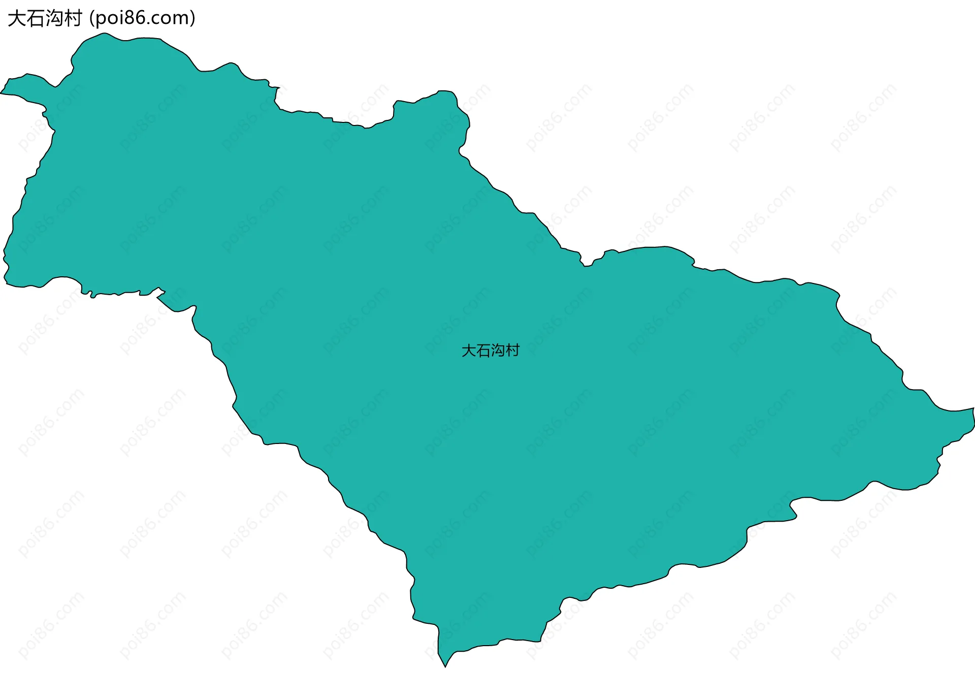 大石沟村边界地图