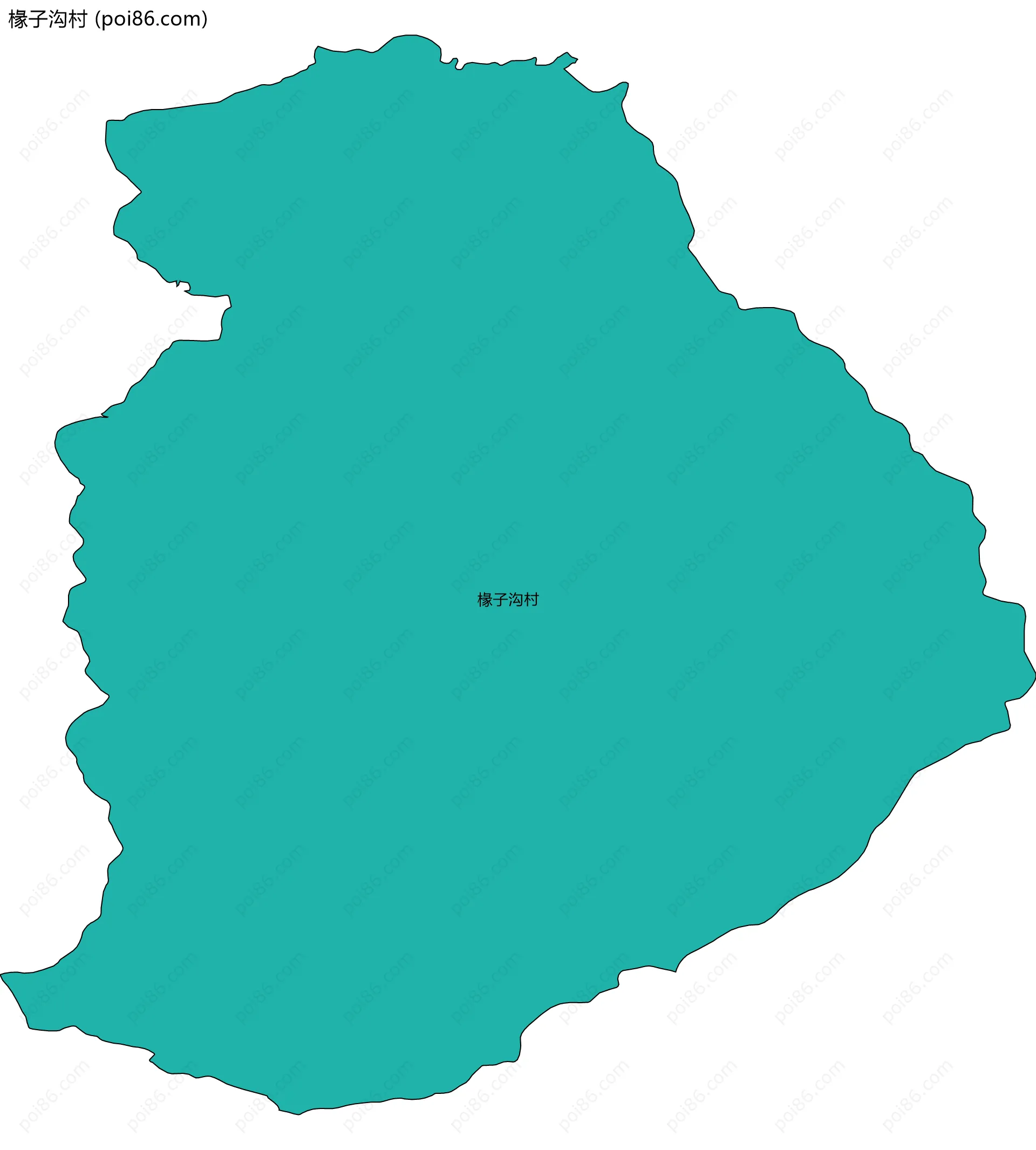 椽子沟村边界地图