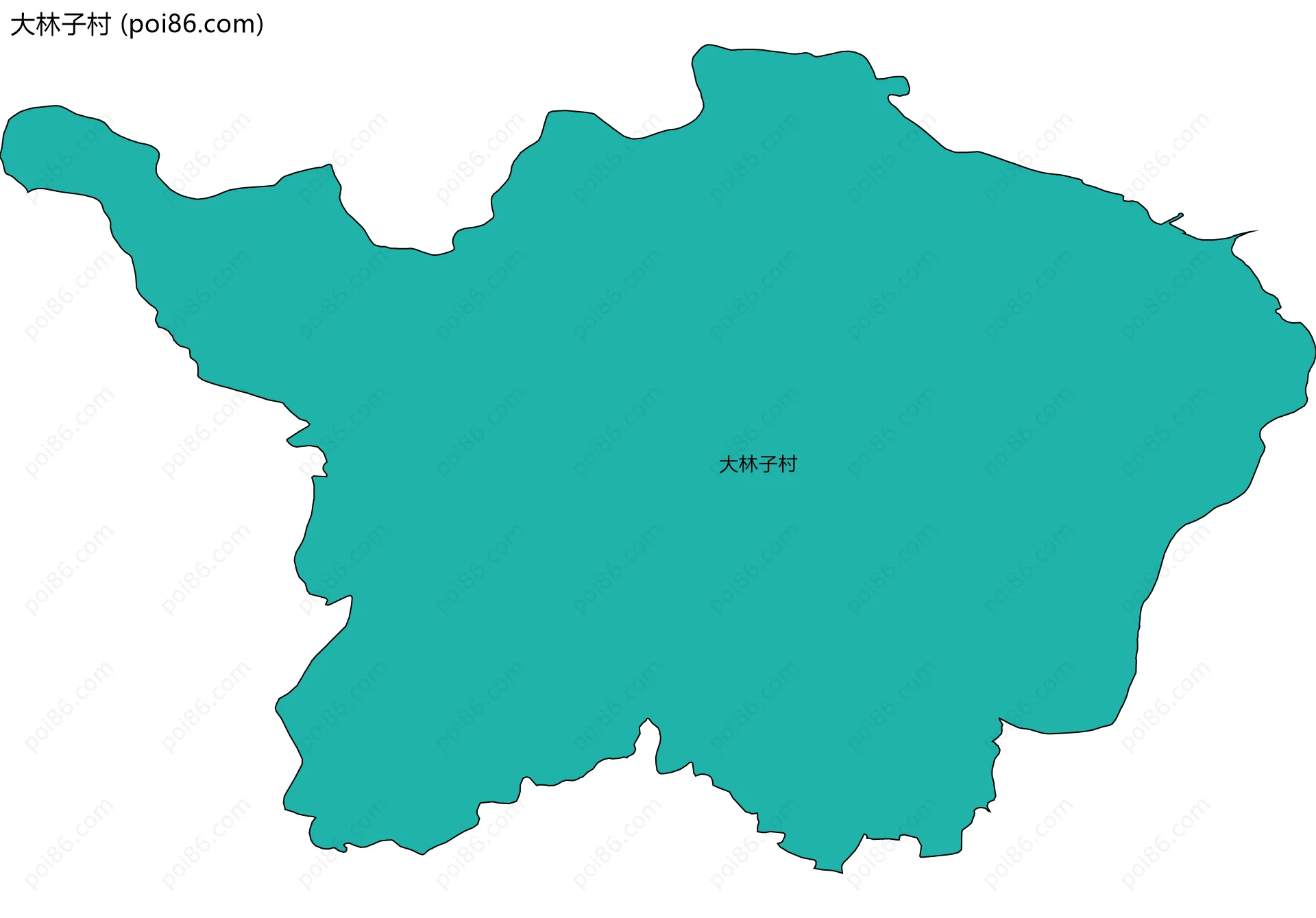 大林子村边界地图