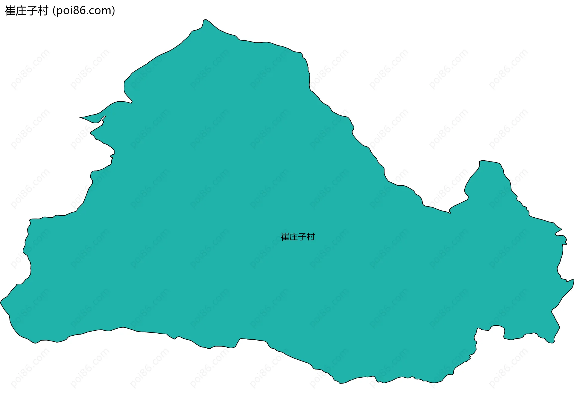 崔庄子村边界地图