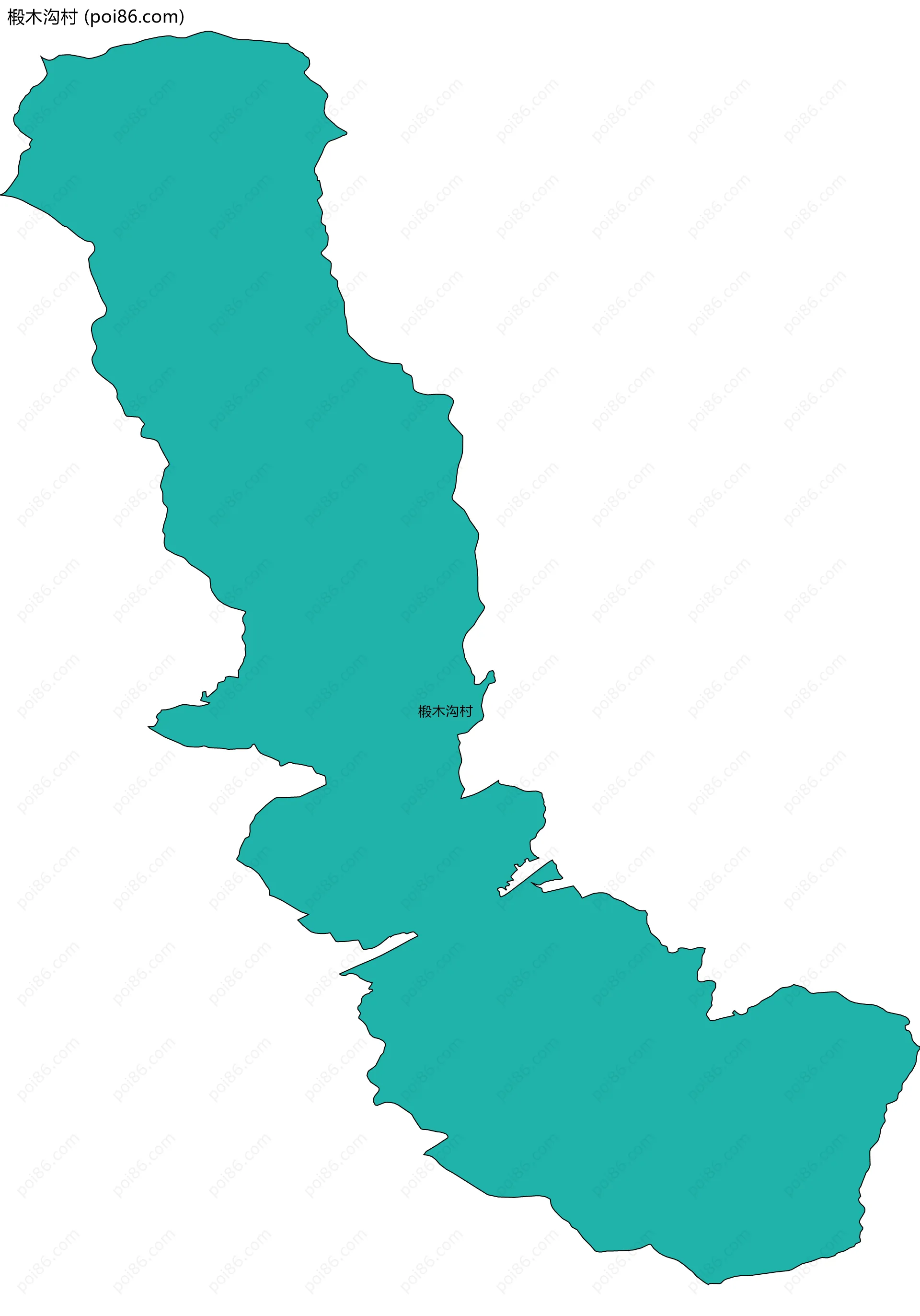 椴木沟村边界地图