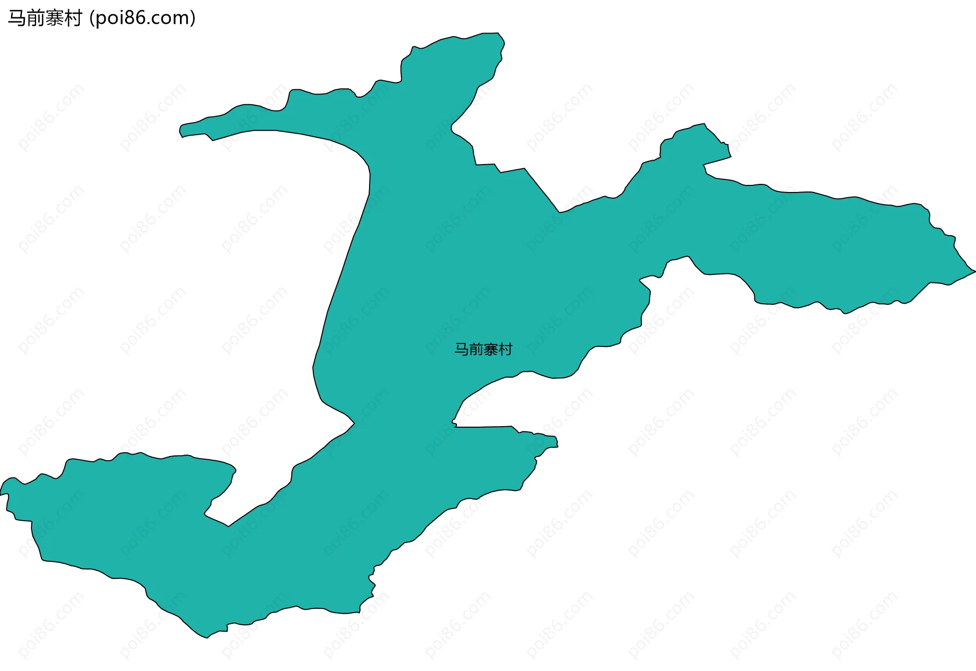 马前寨村边界地图