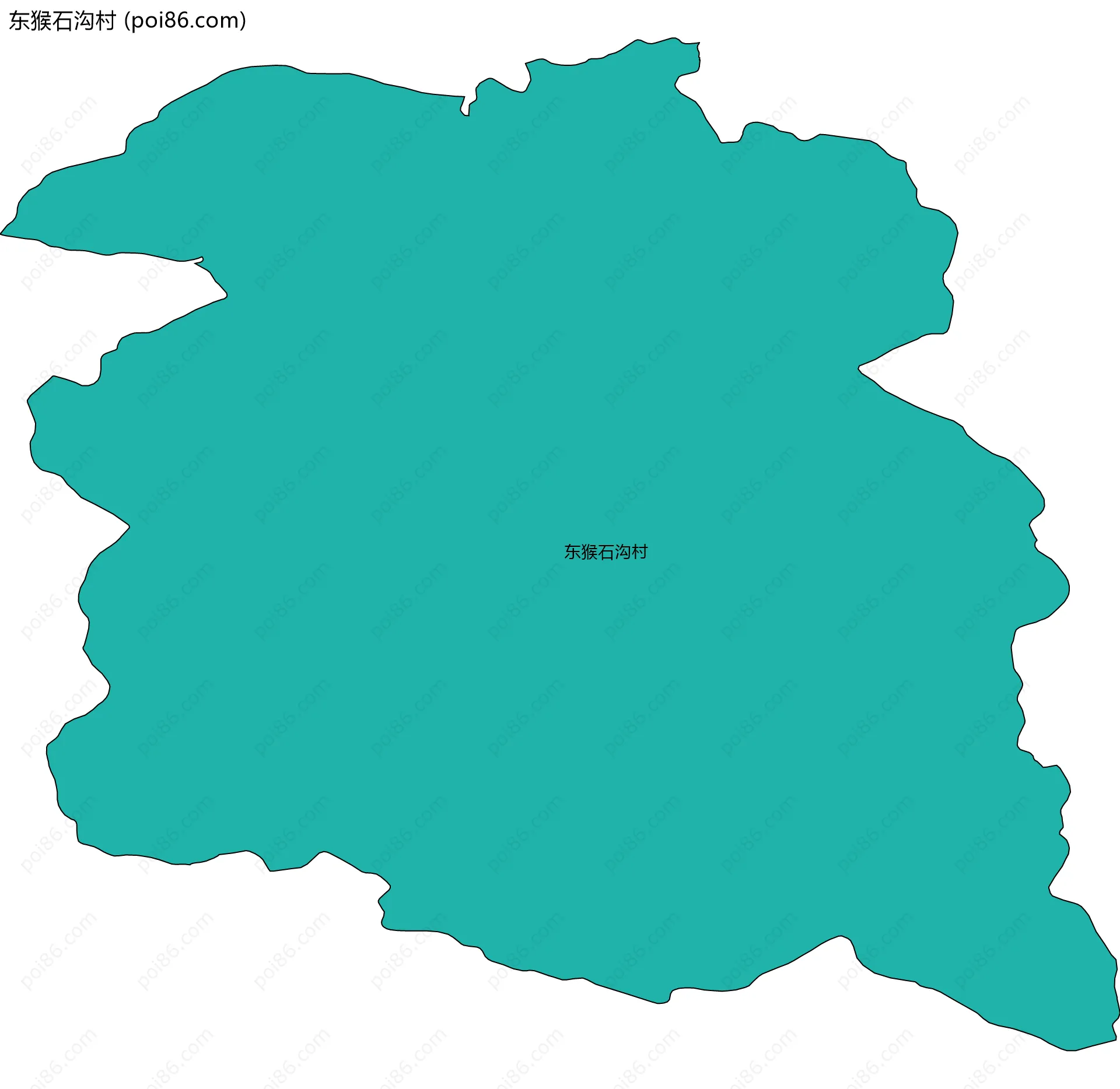 东猴石沟村边界地图