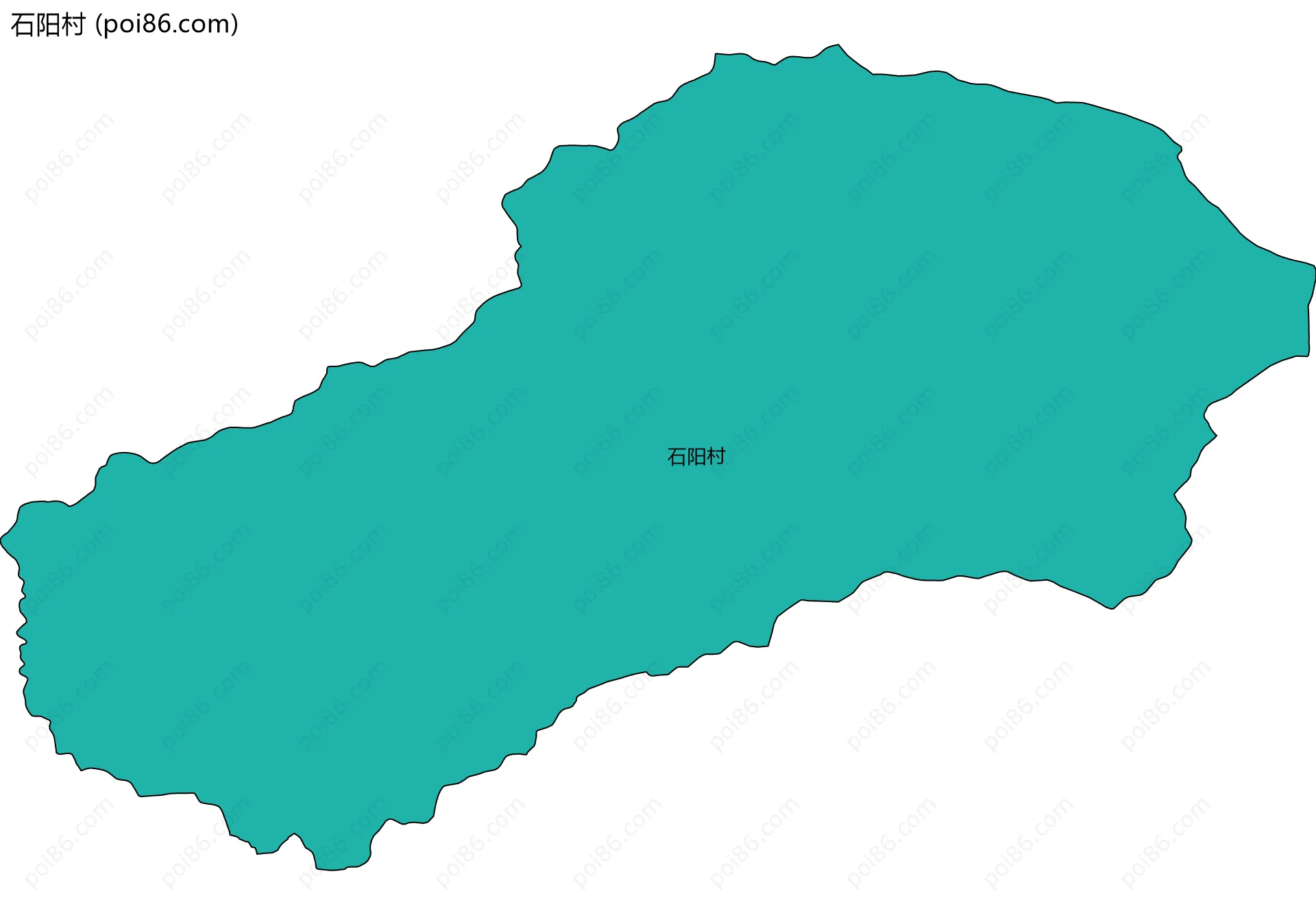 石阳村边界地图