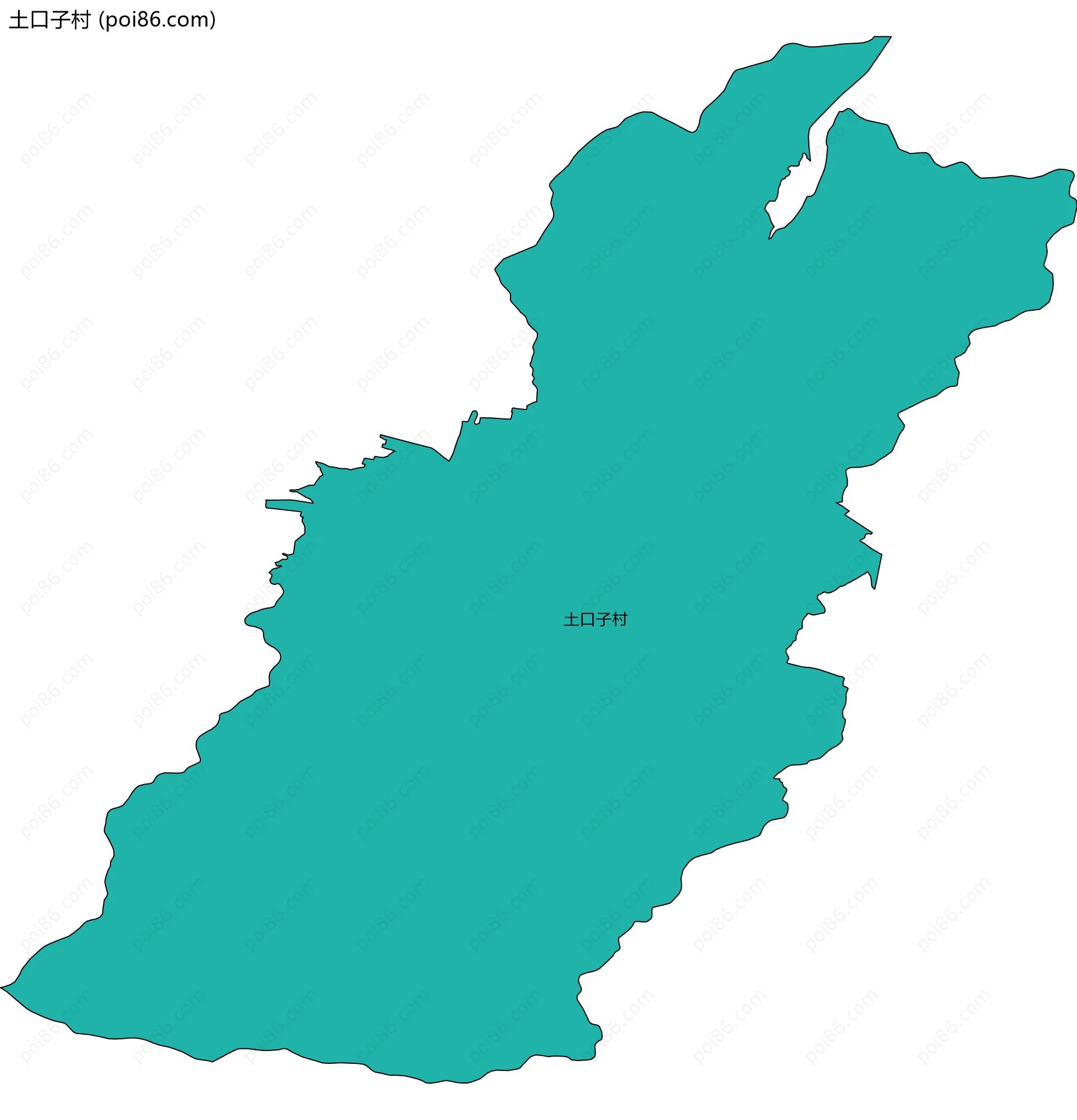 土口子村边界地图