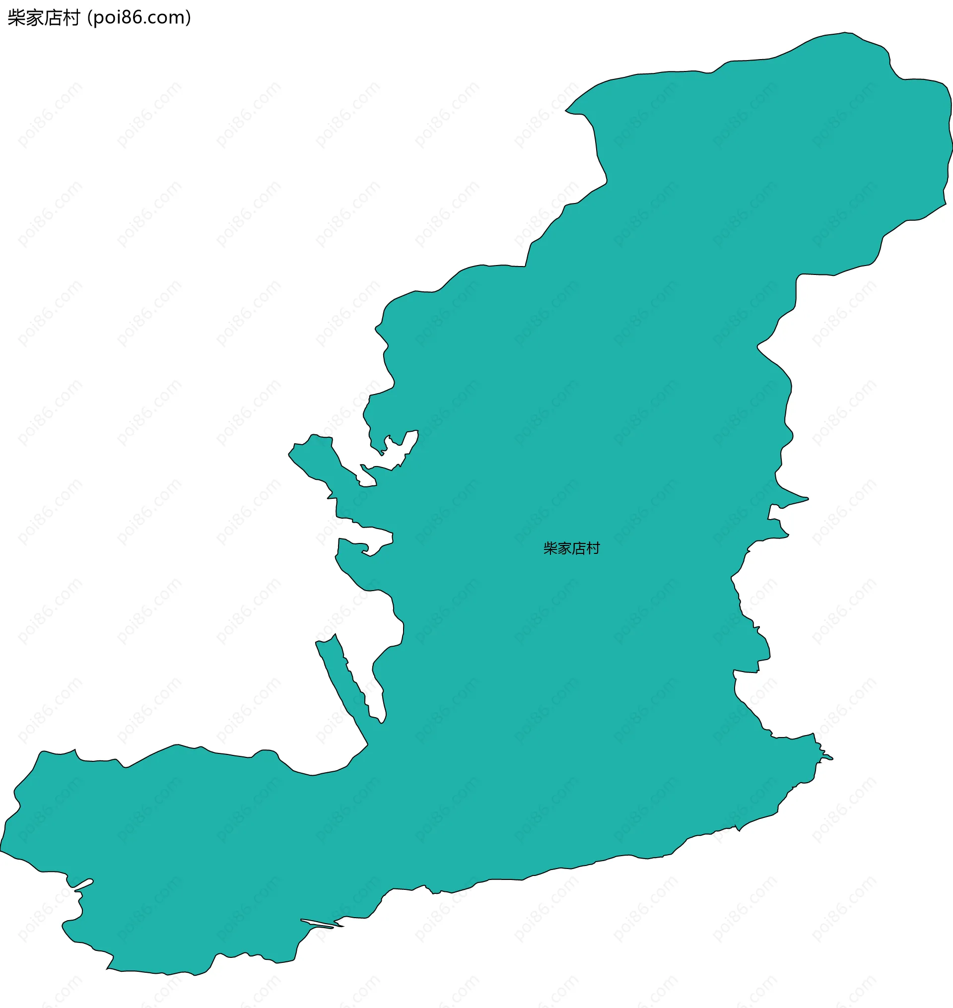 柴家店村边界地图