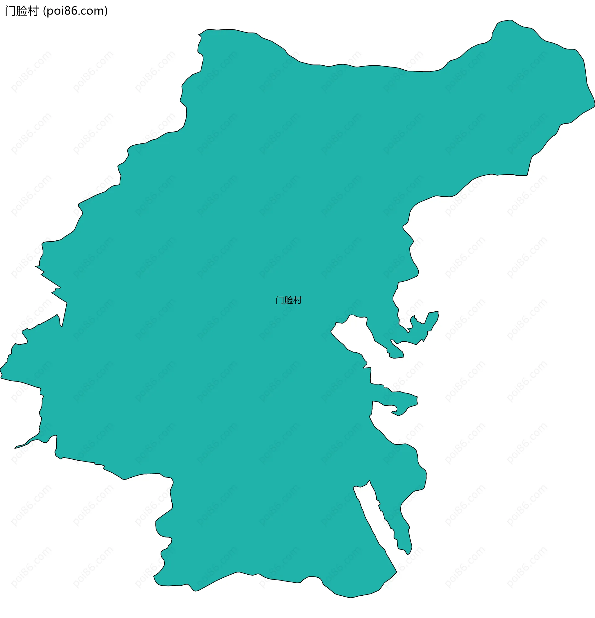 门脸村边界地图