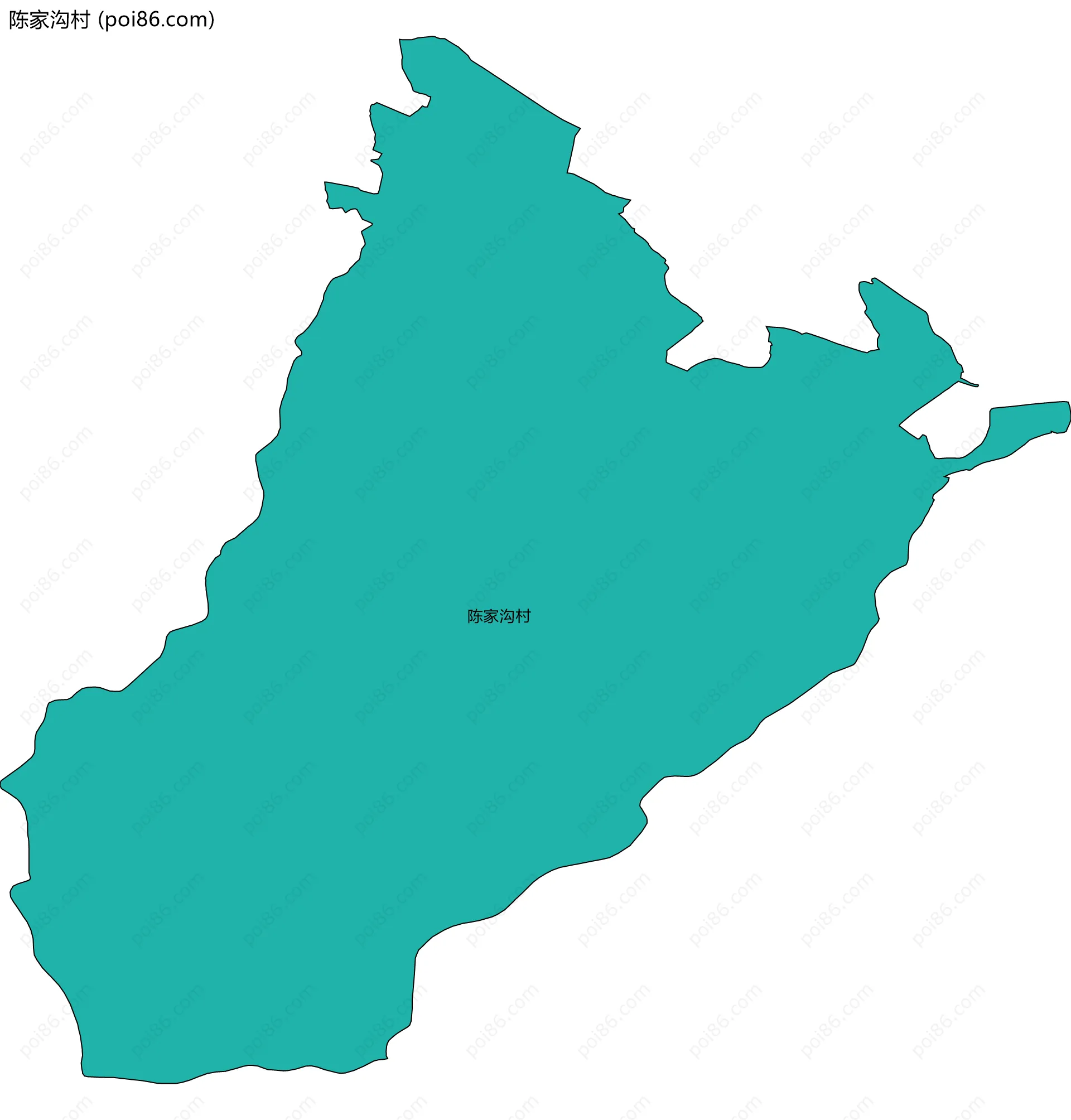 陈家沟村边界地图