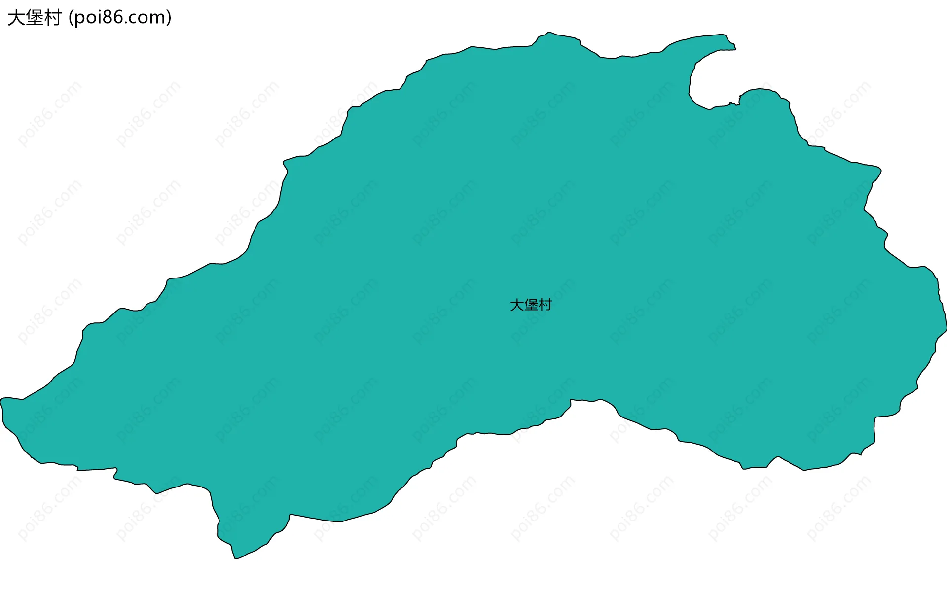 大堡村边界地图