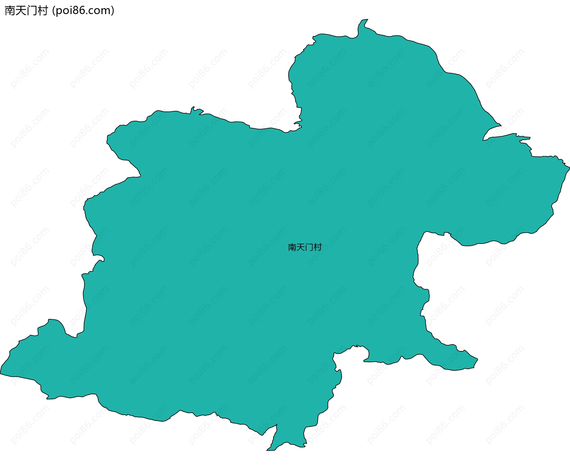 南天门村边界地图
