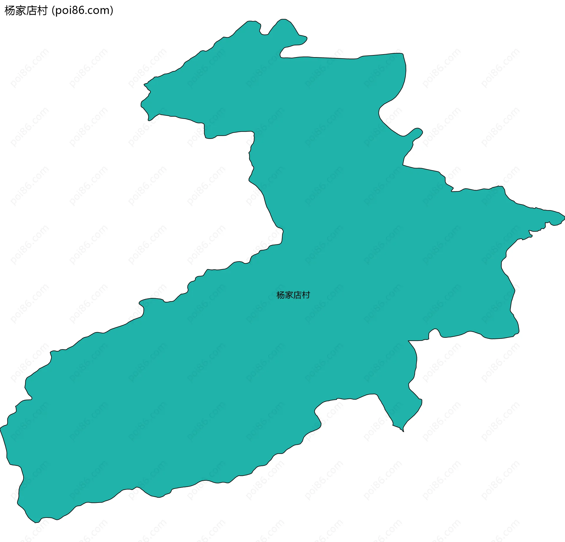 杨家店村边界地图