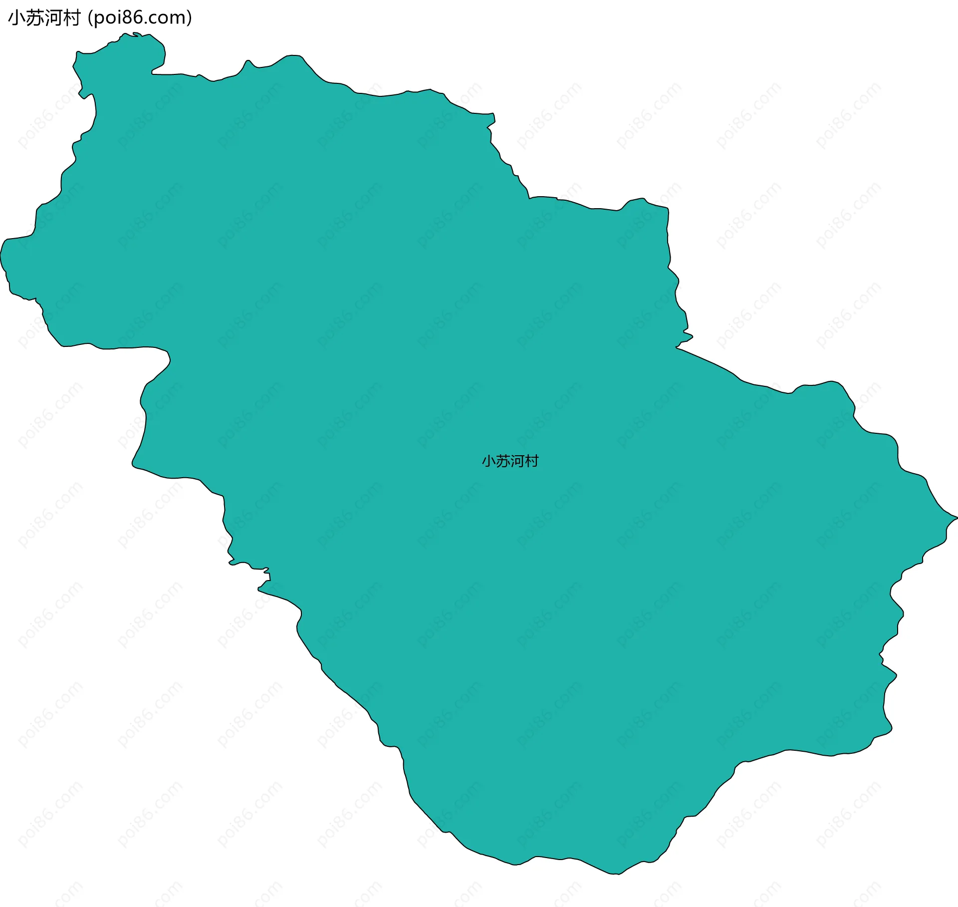 小苏河村边界地图