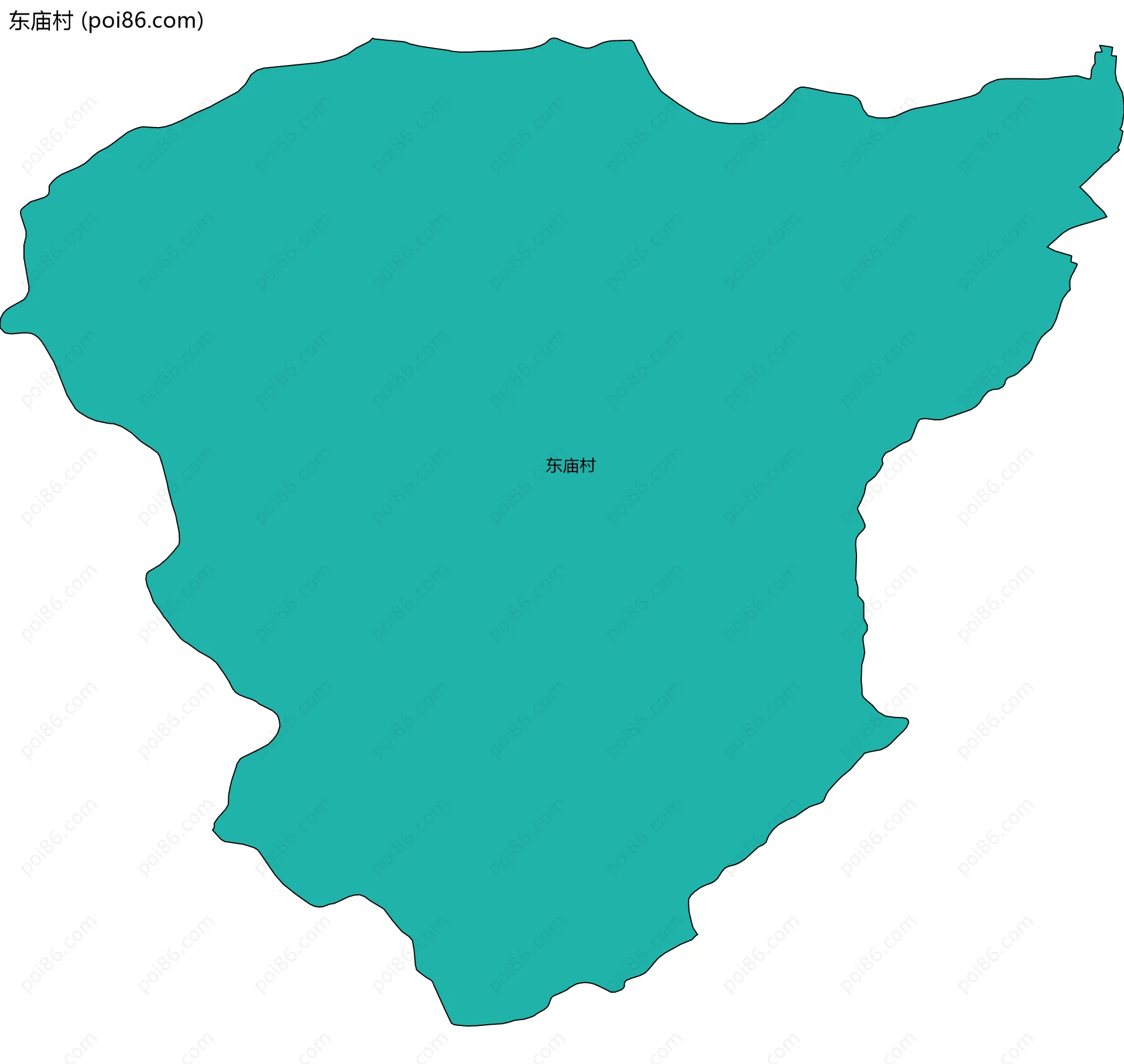 东庙村边界地图