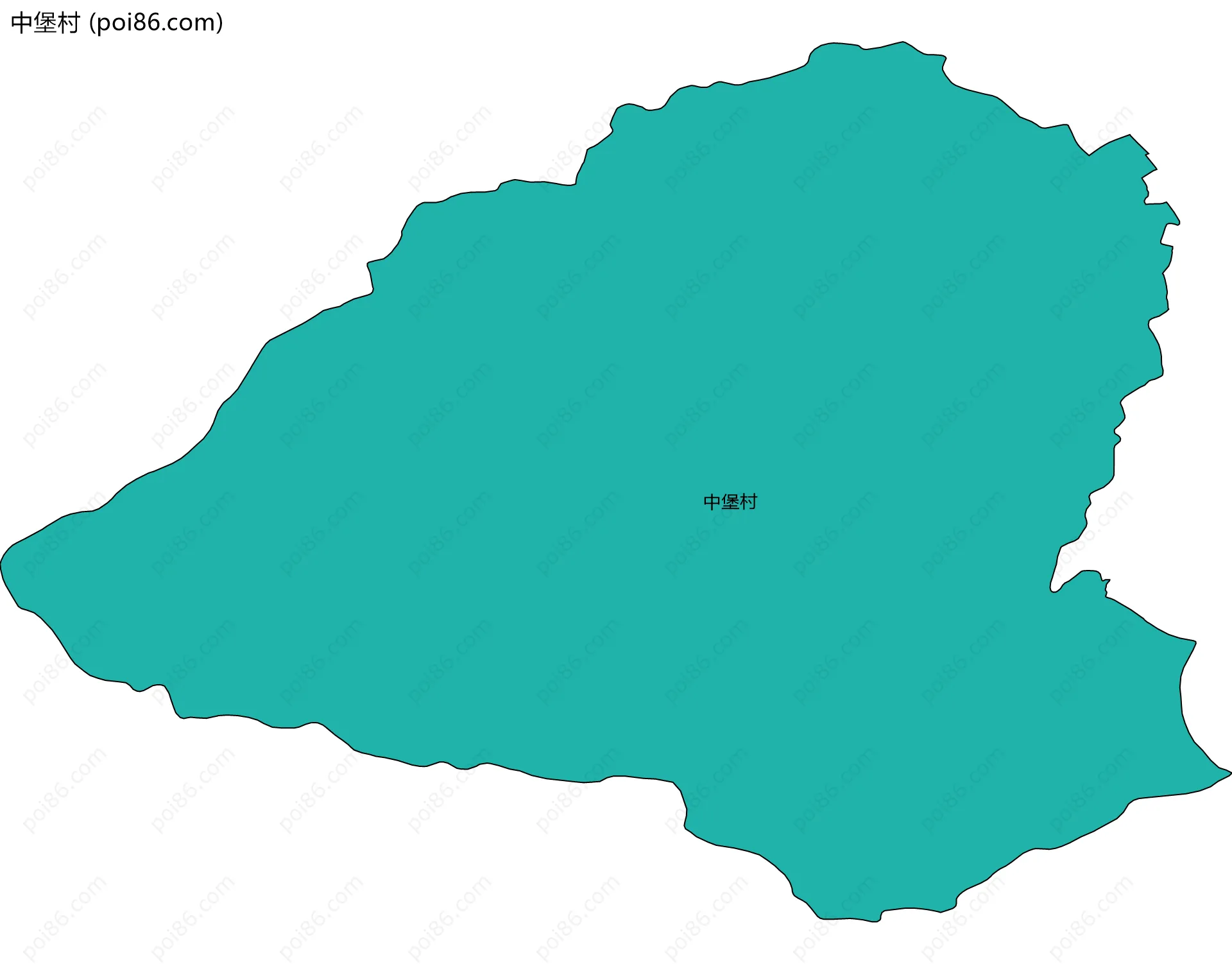 中堡村边界地图