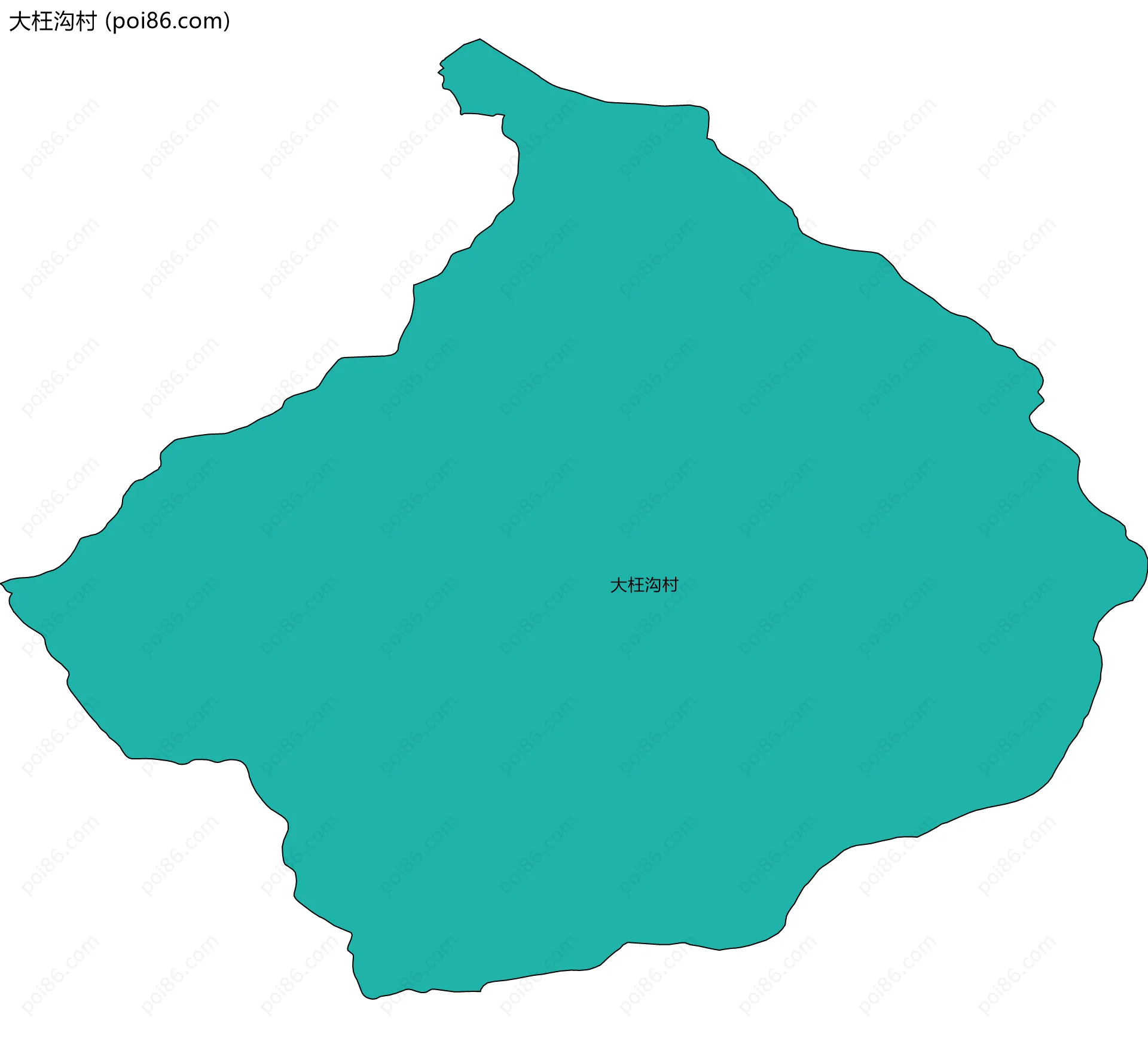 大枉沟村边界地图