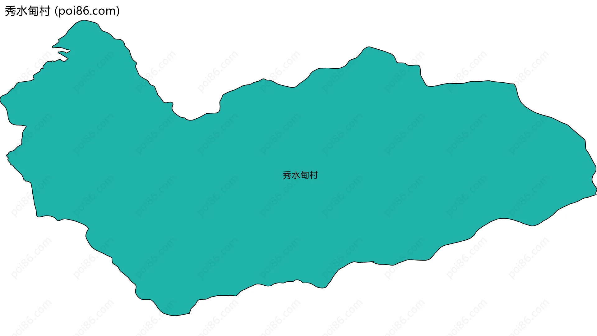 秀水甸村边界地图