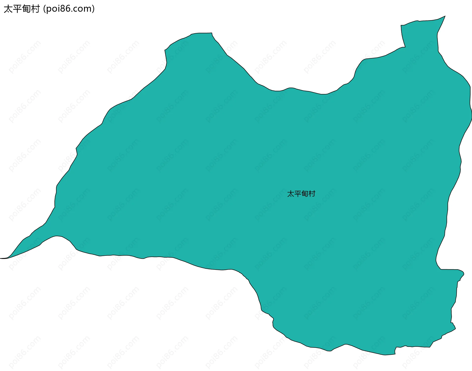 太平甸村边界地图