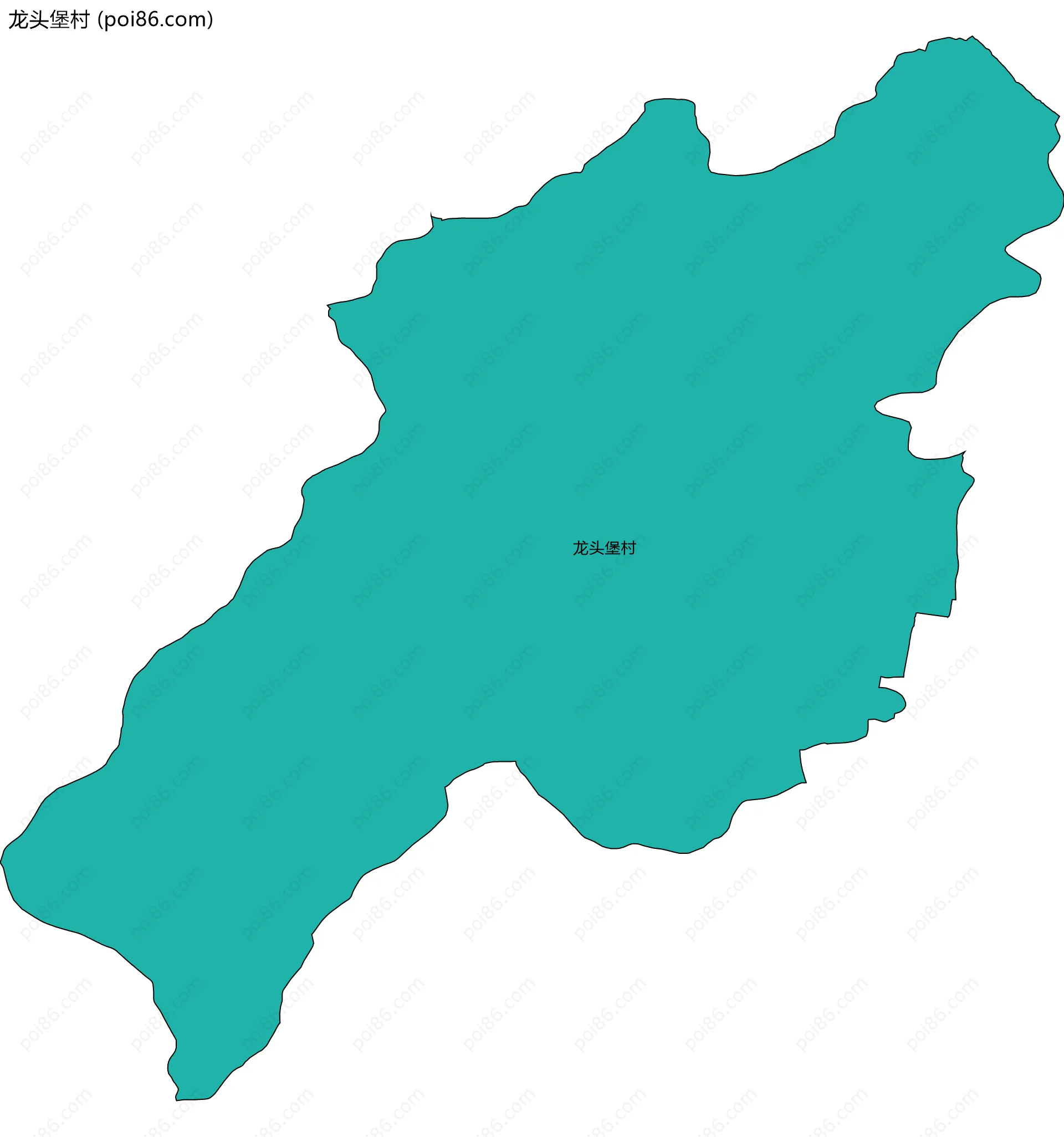龙头堡村边界地图