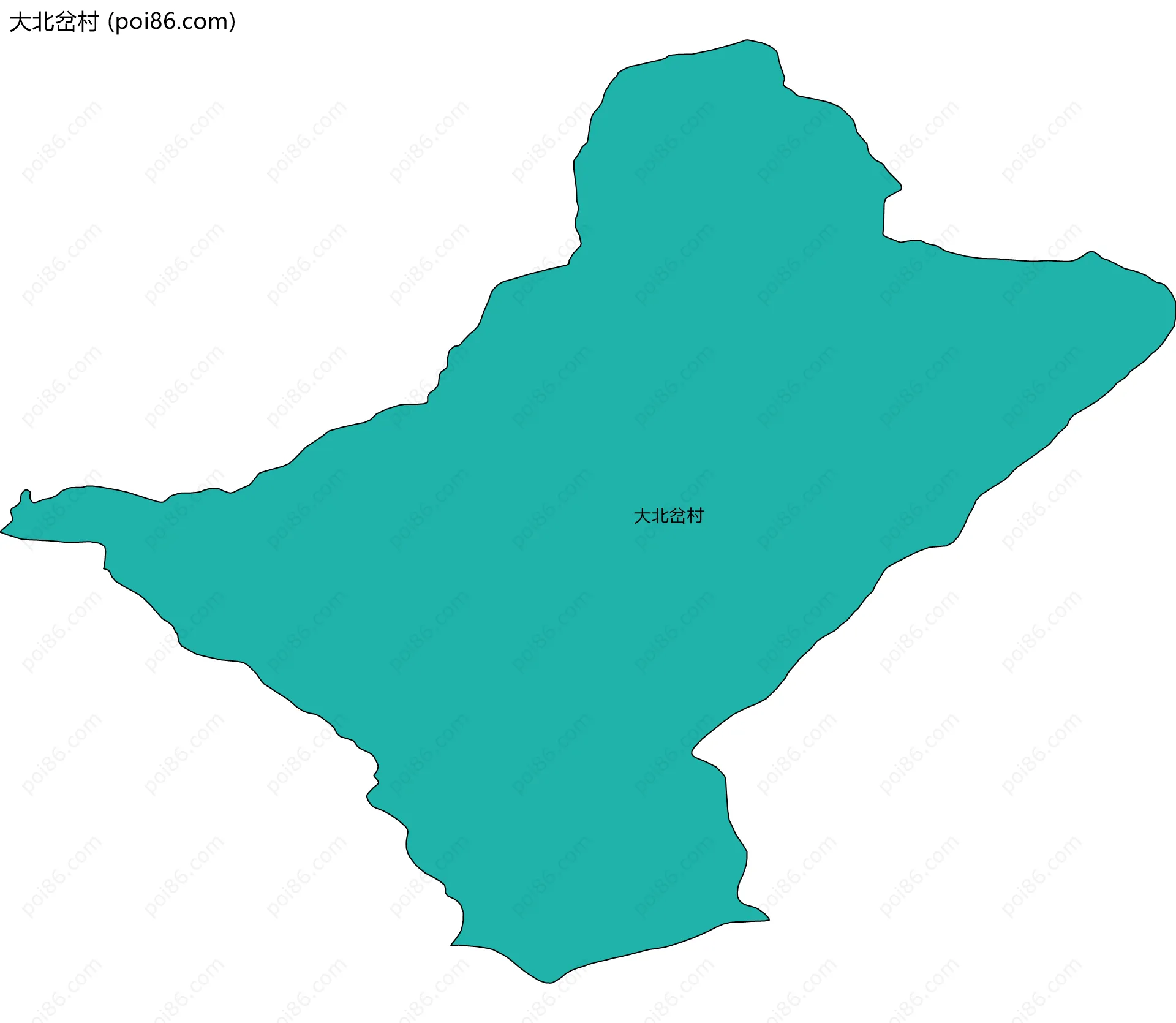 大北岔村边界地图