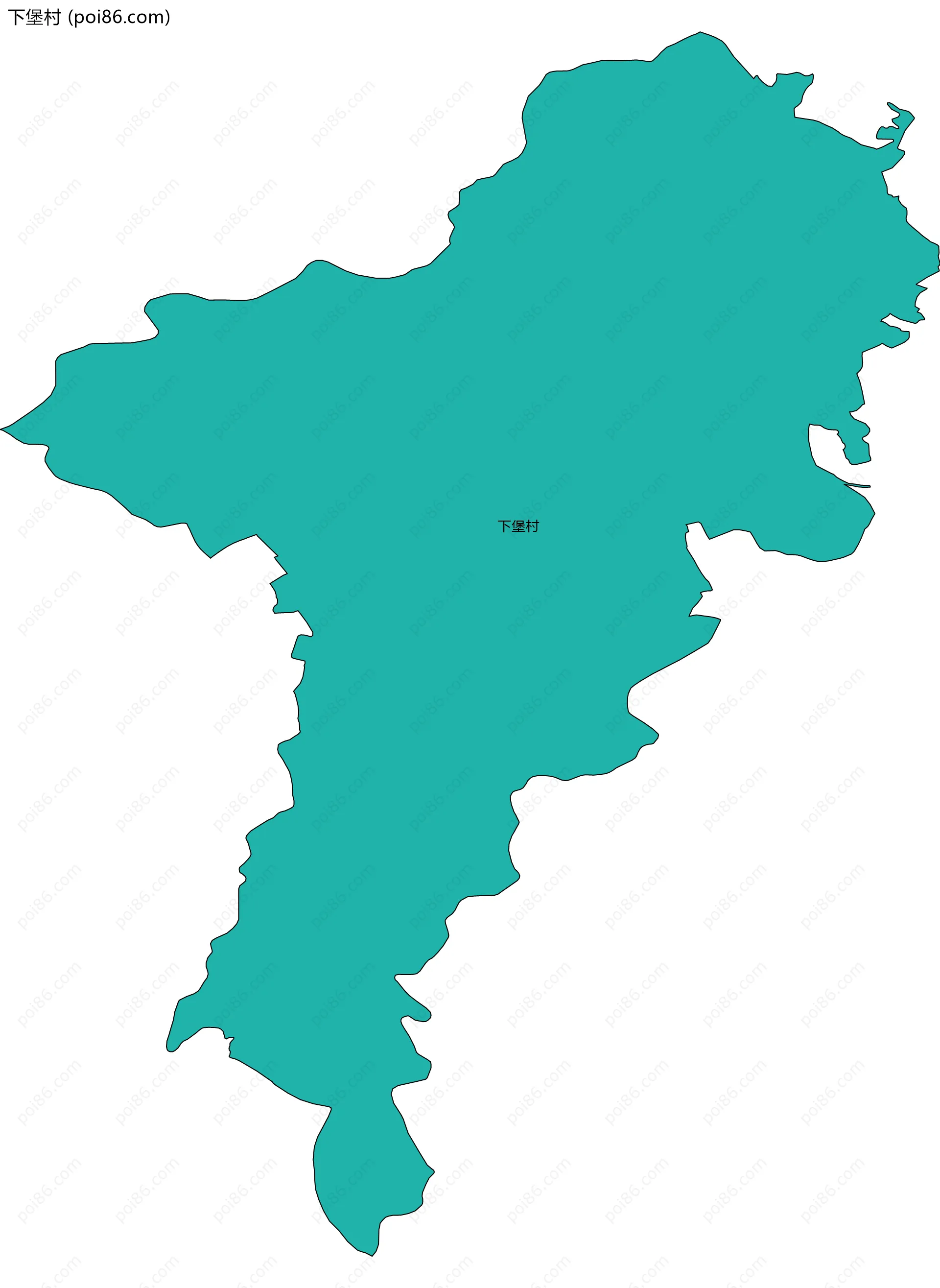 下堡村边界地图