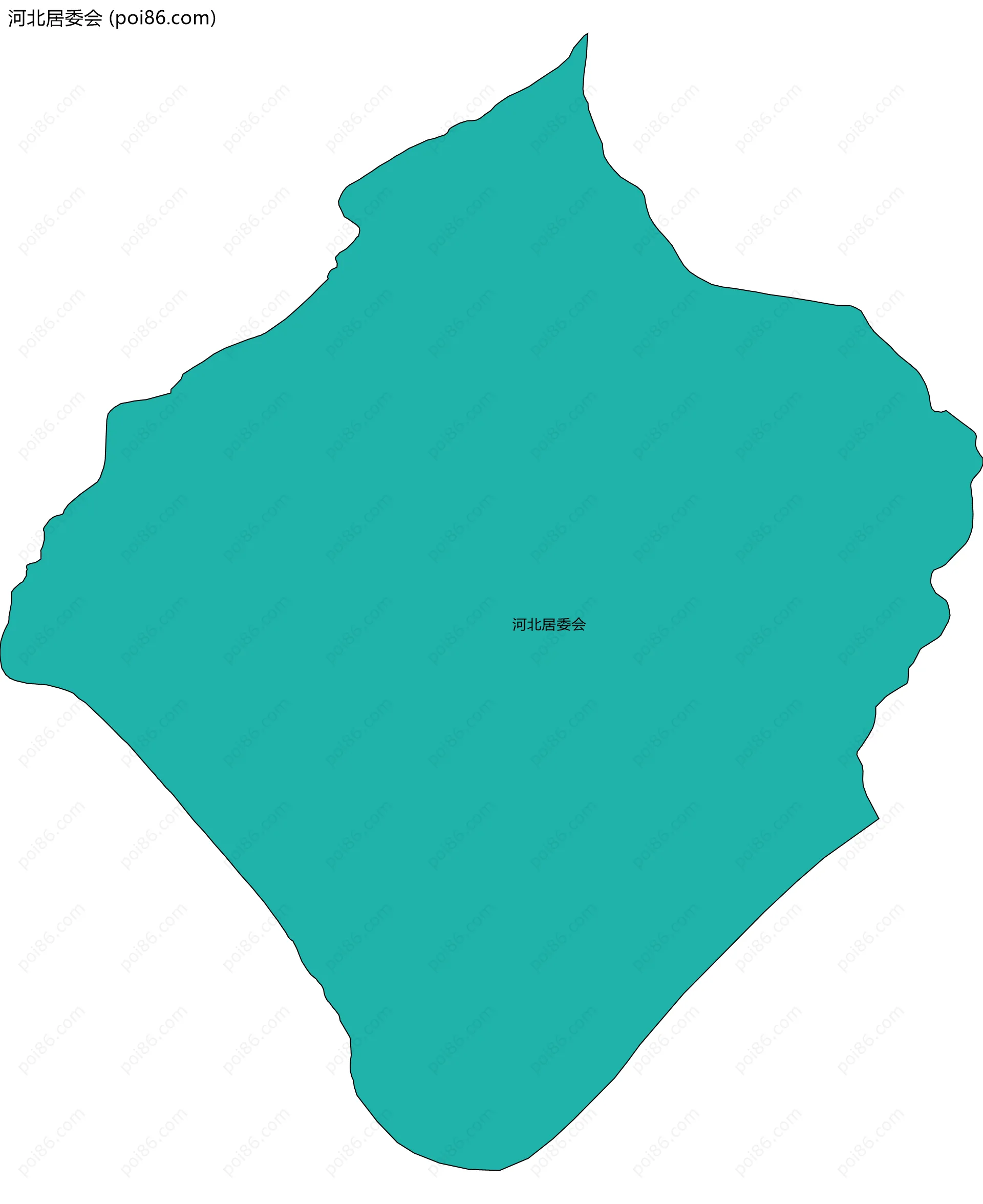 河北居委会边界地图