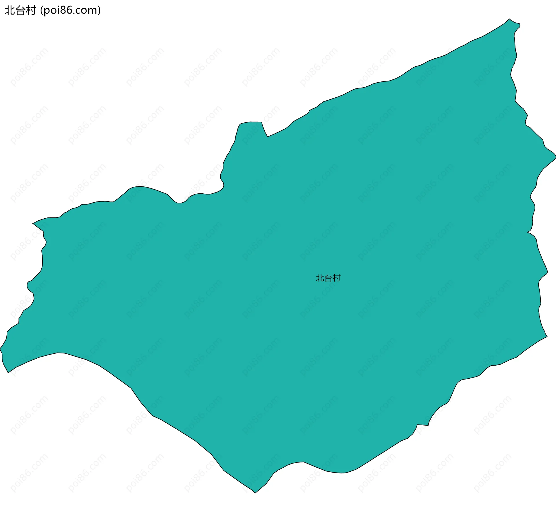 北台村边界地图