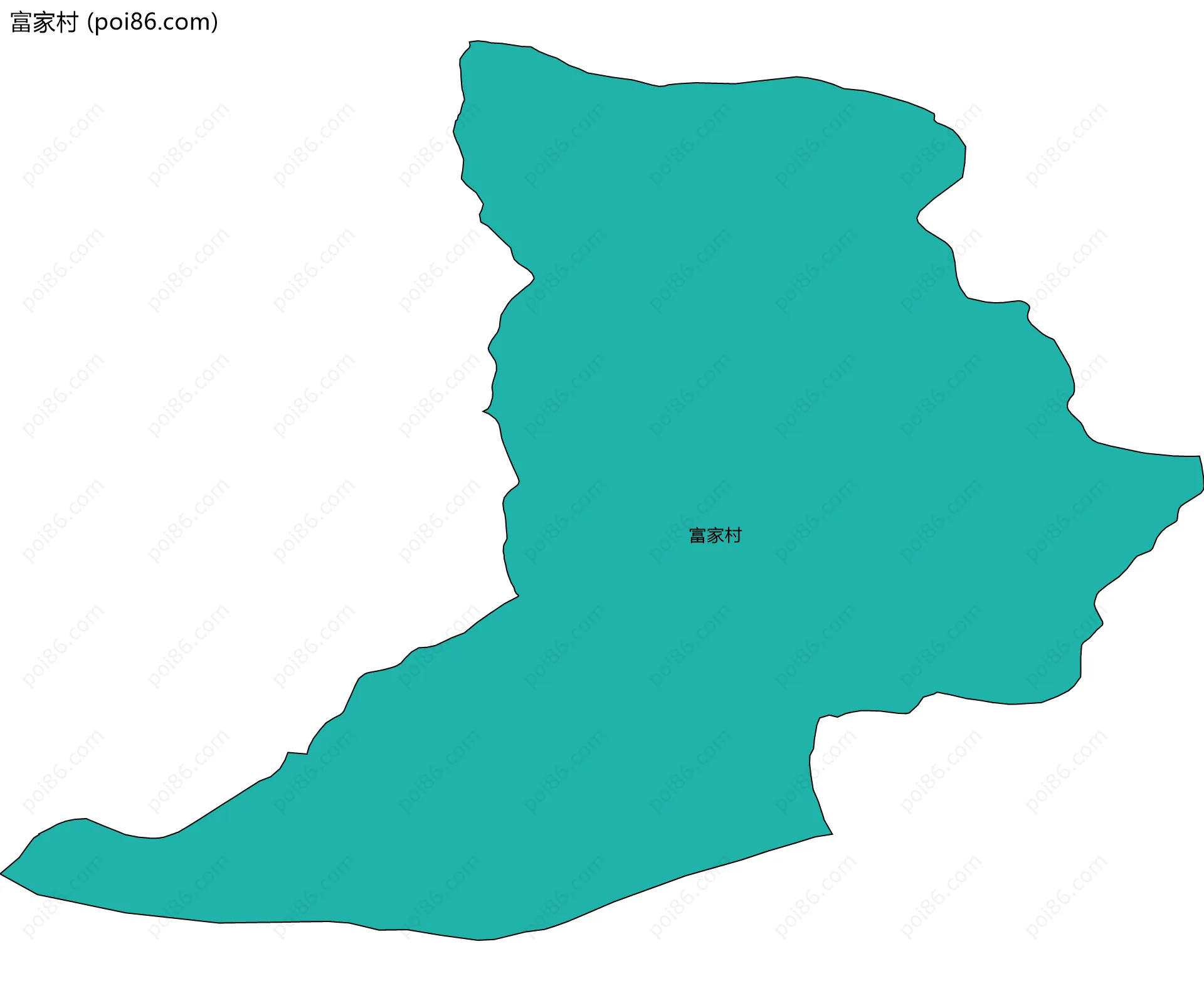 富家村边界地图