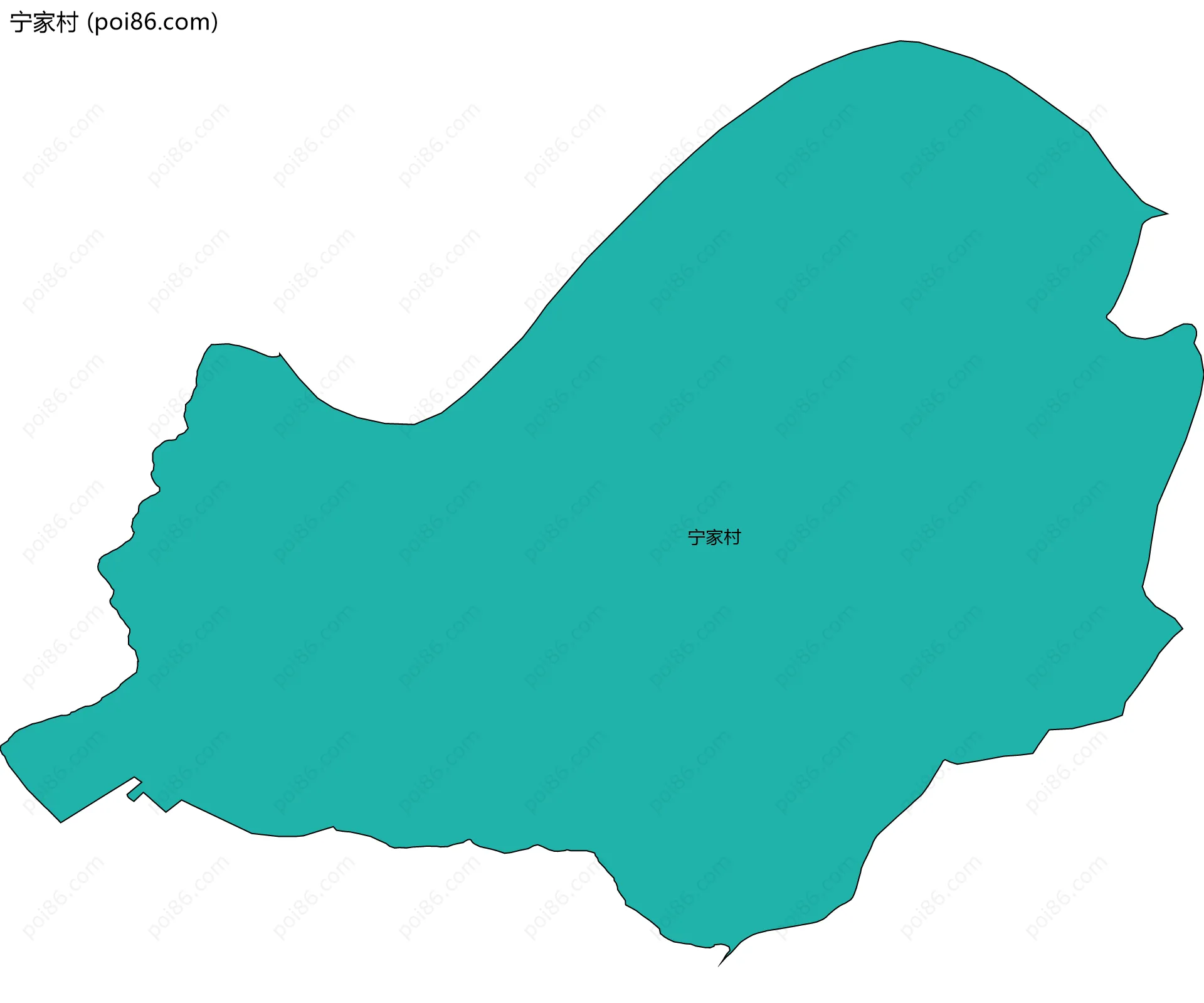 宁家村边界地图