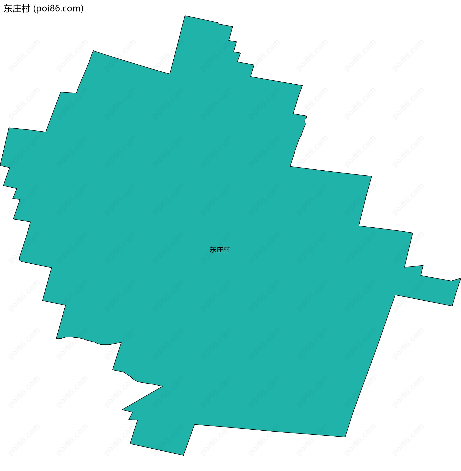 东庄村边界地图