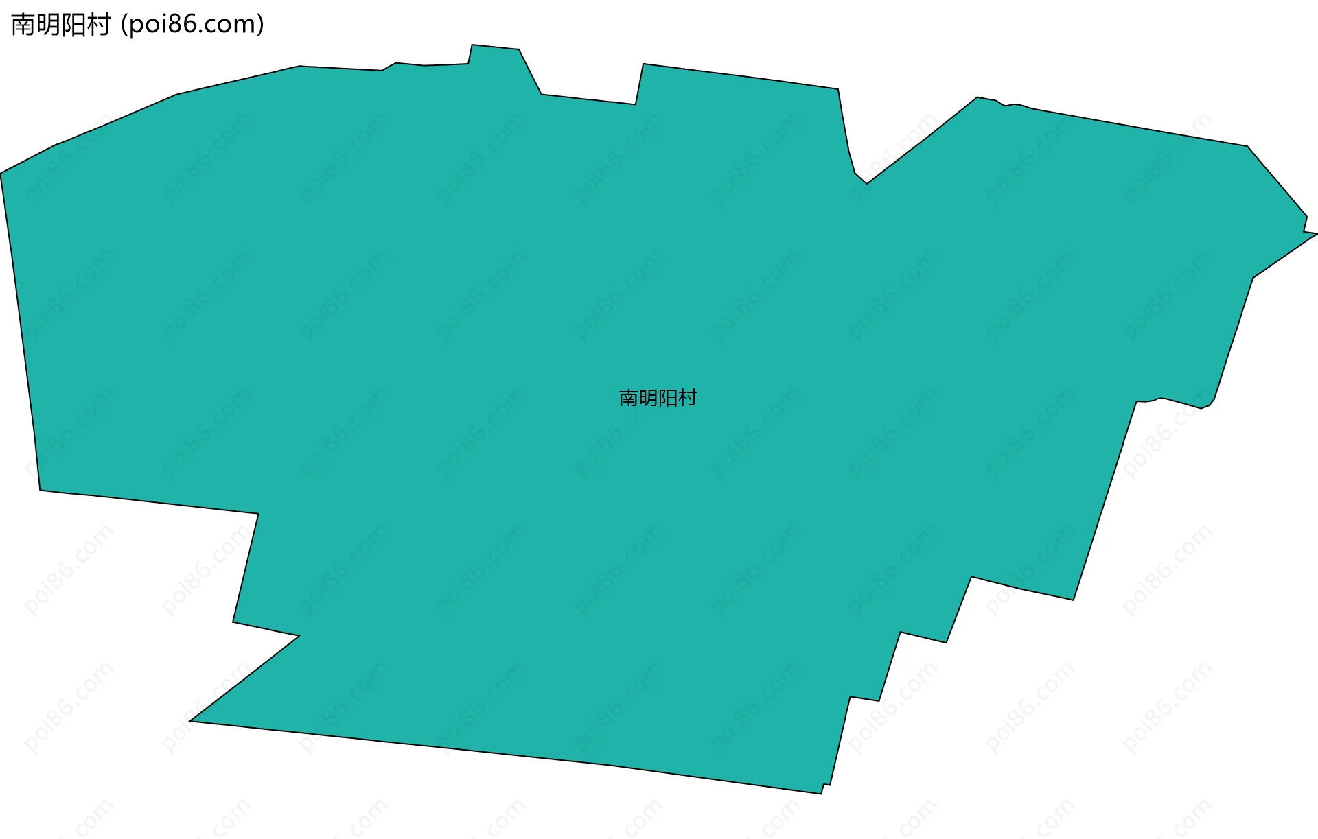 南明阳村边界地图