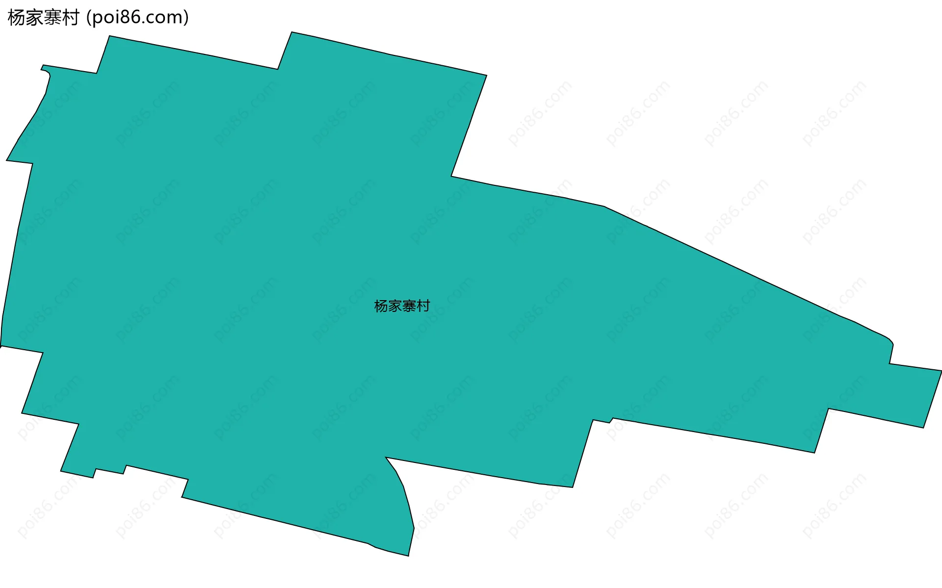 杨家寨村边界地图