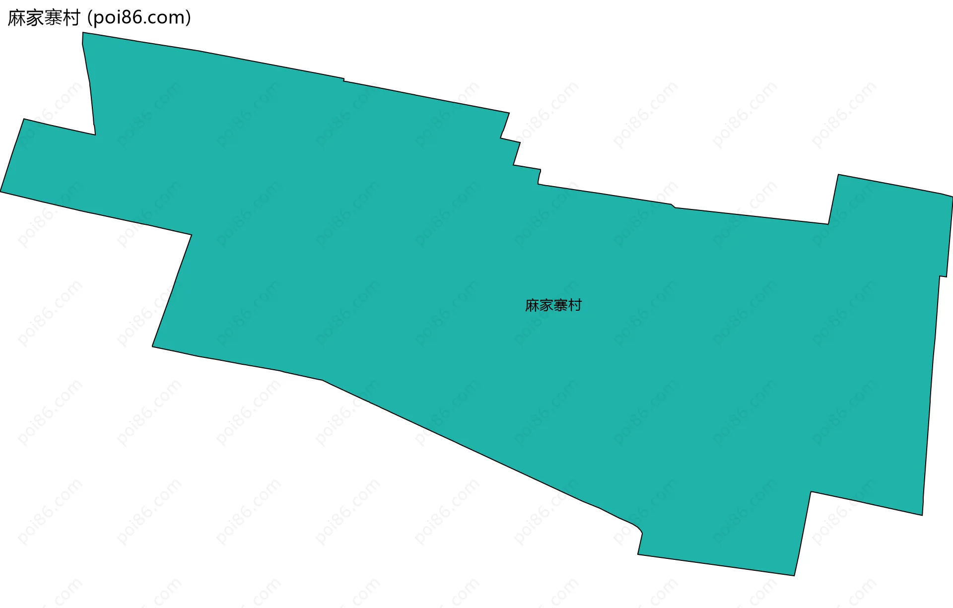 麻家寨村边界地图