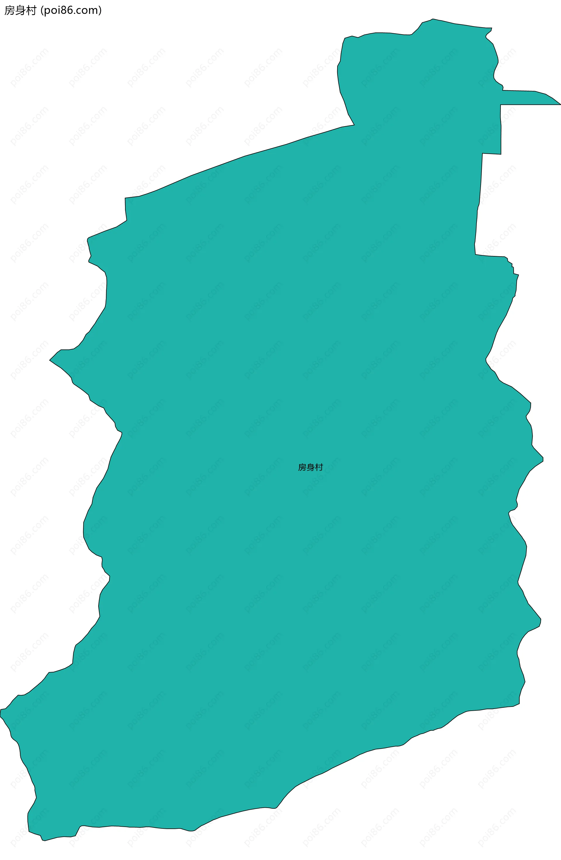 房身村边界地图