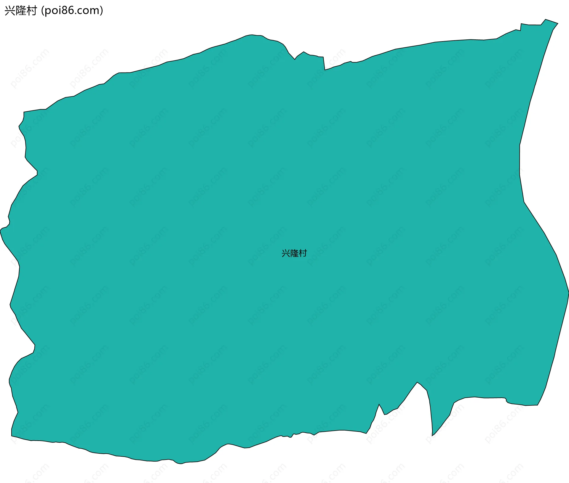 兴隆村边界地图