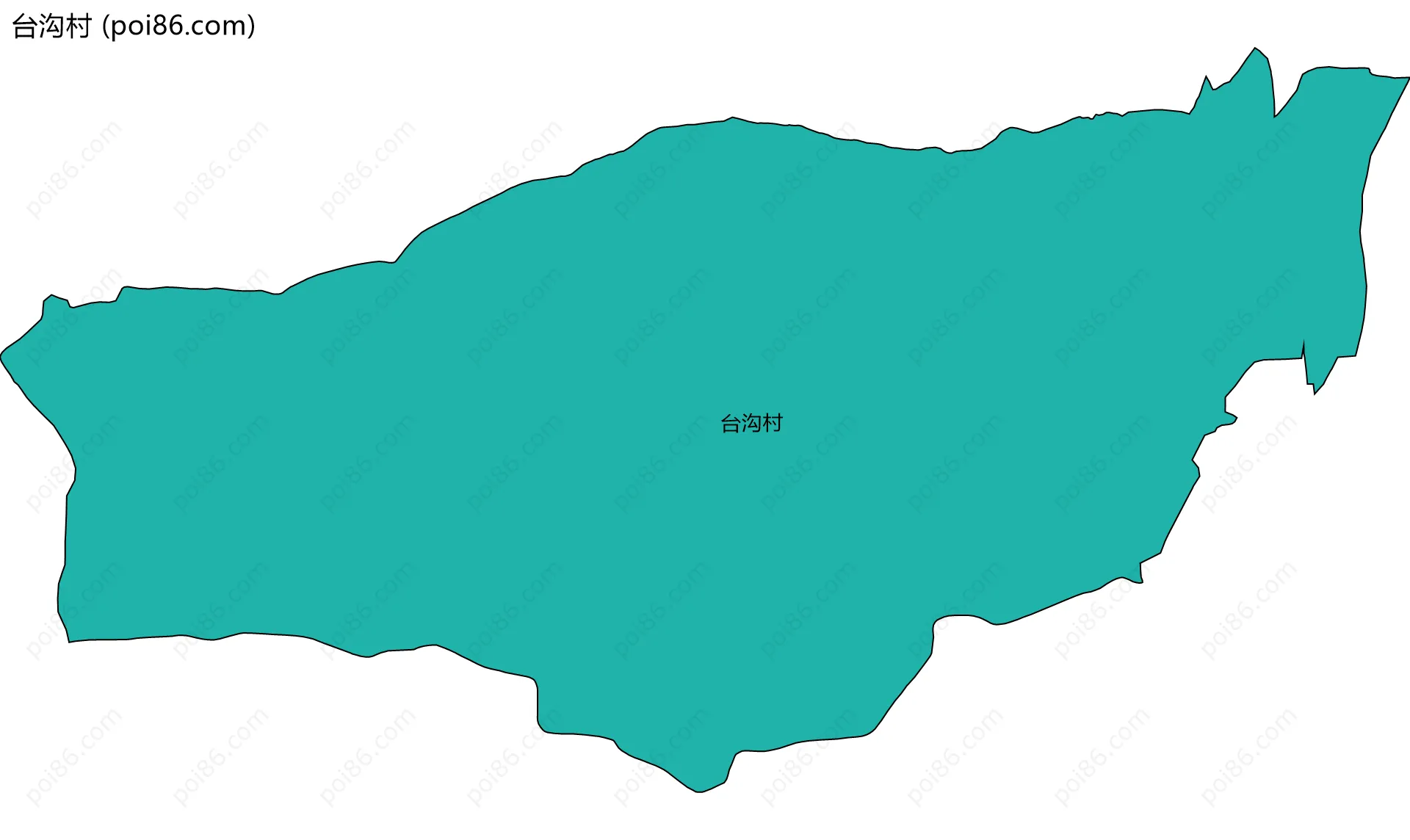 台沟村边界地图