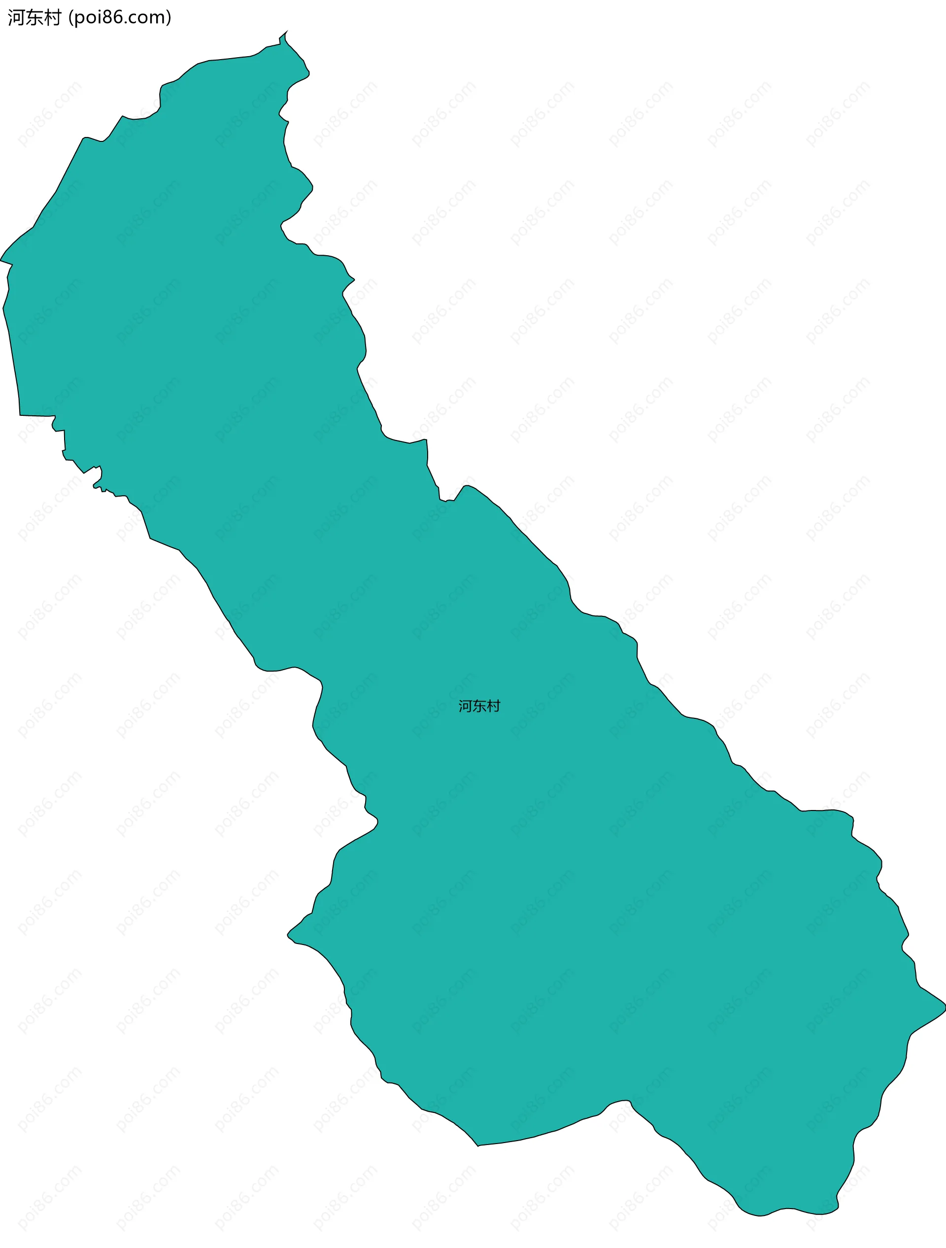 河东村边界地图