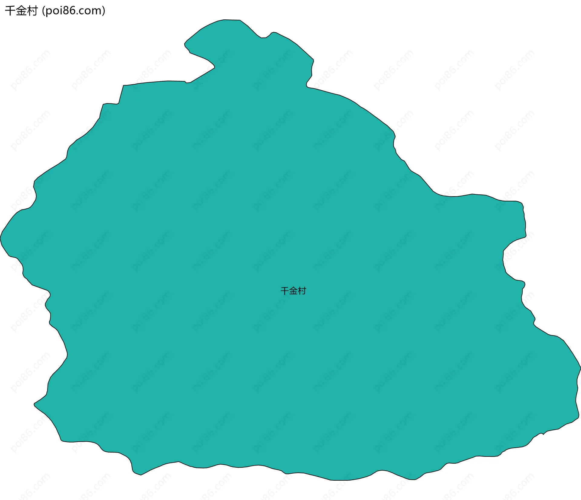 千金村边界地图