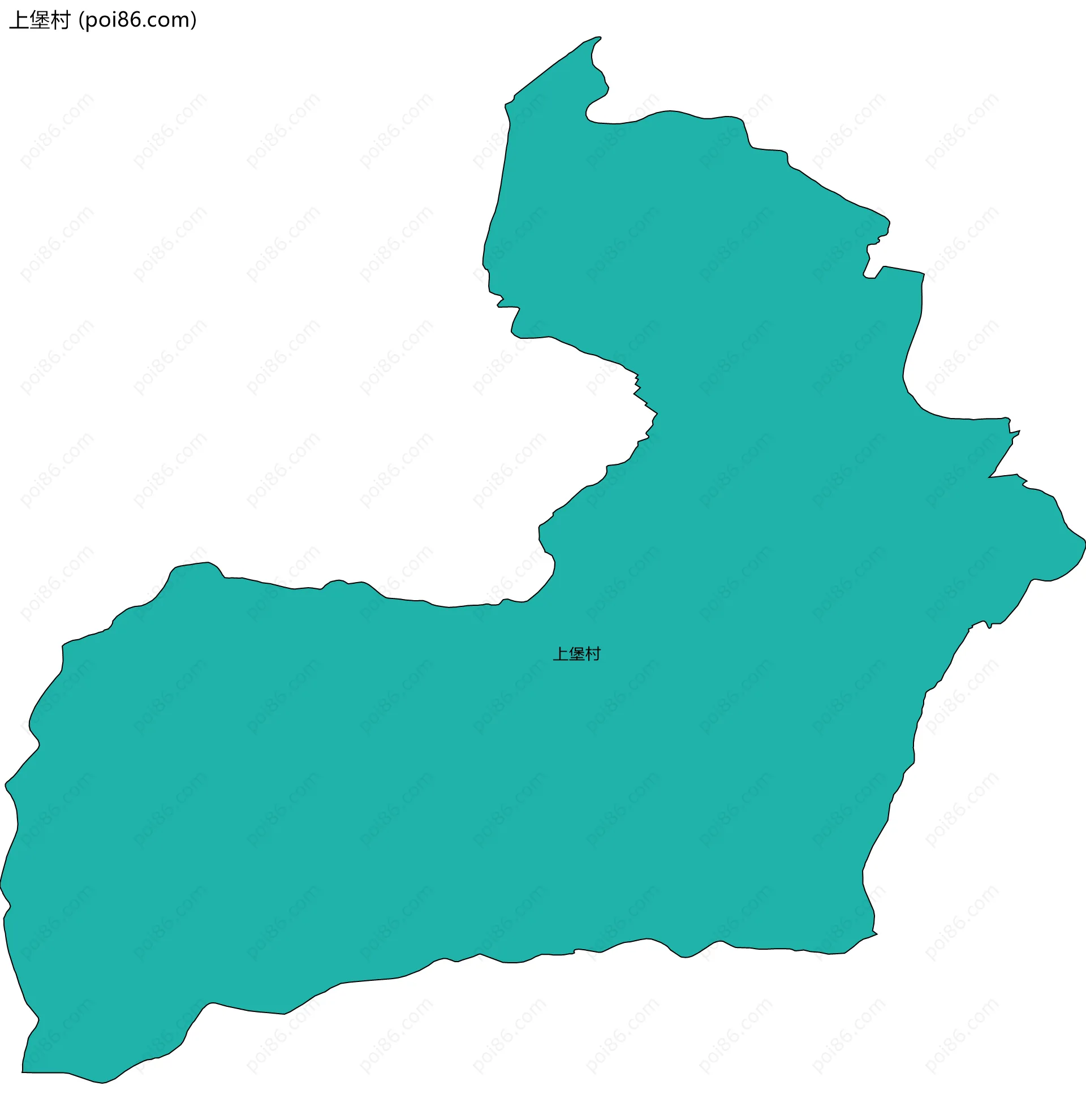 上堡村边界地图