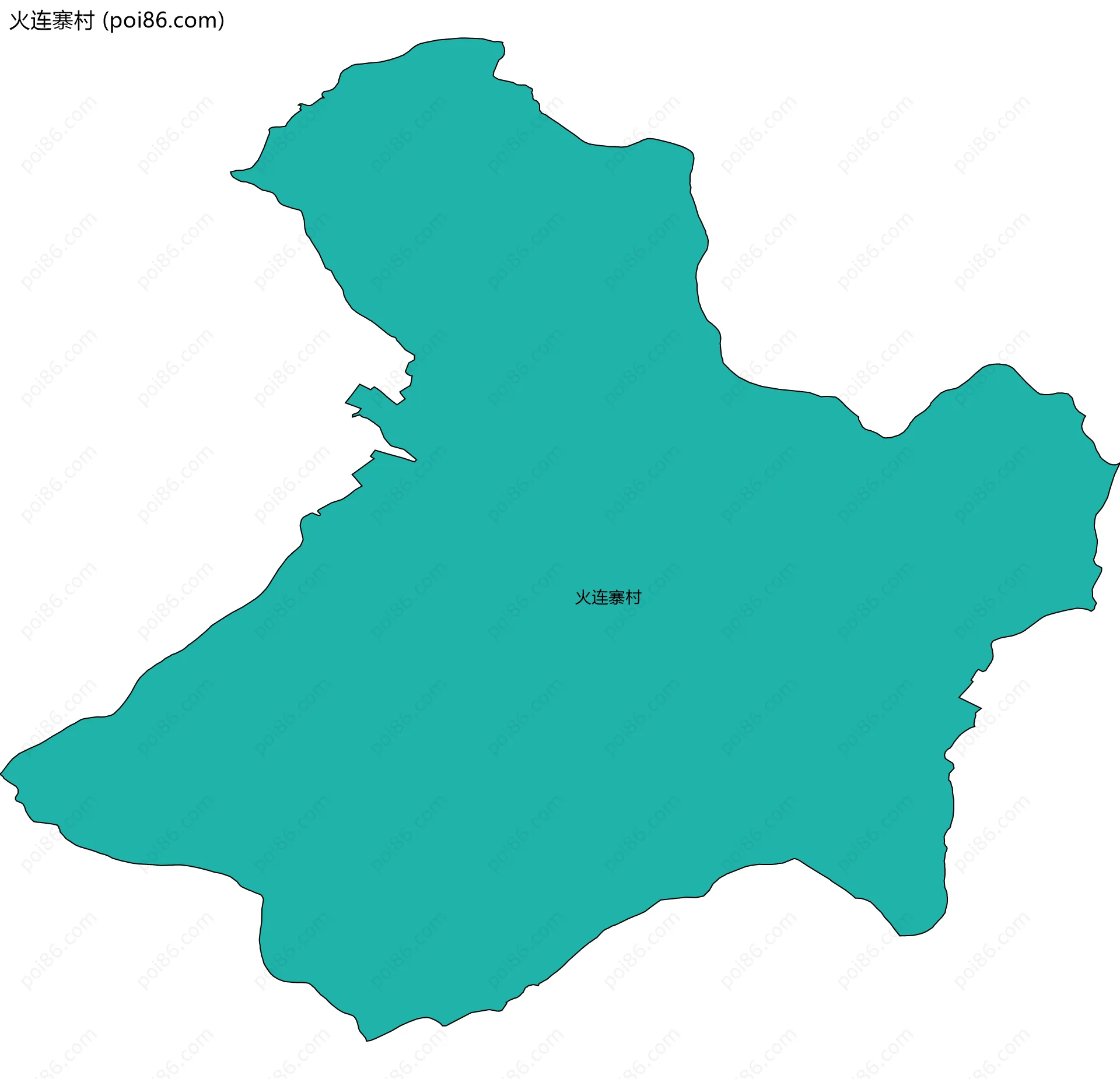 火连寨村边界地图