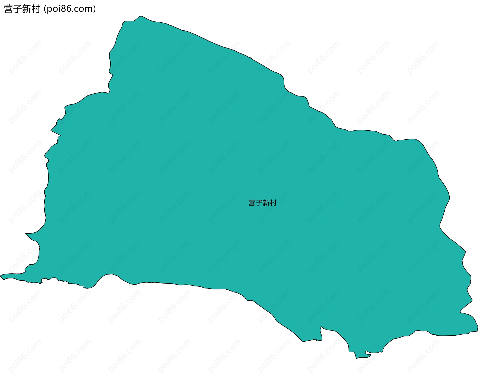 营子新村边界地图