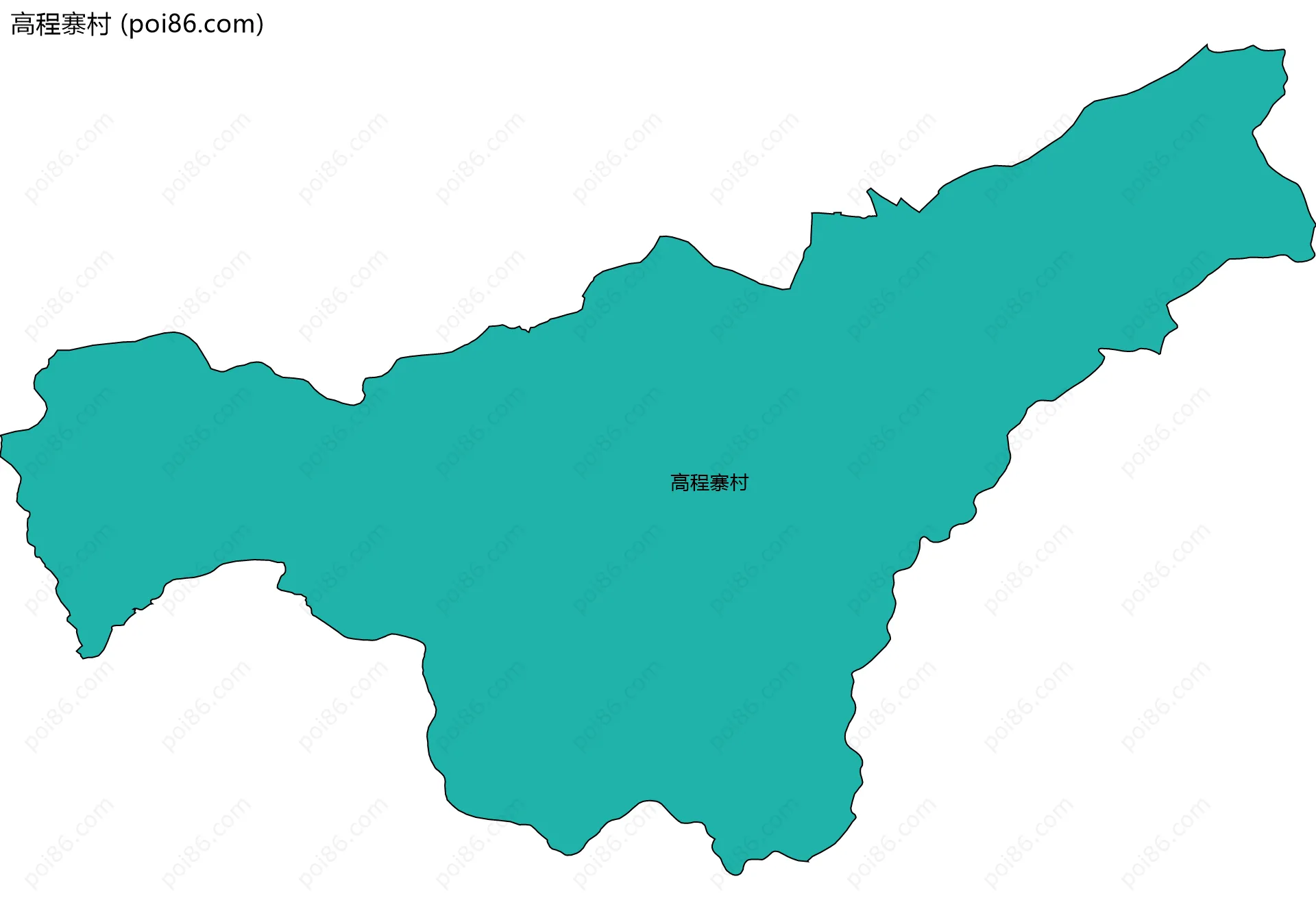 高程寨村边界地图