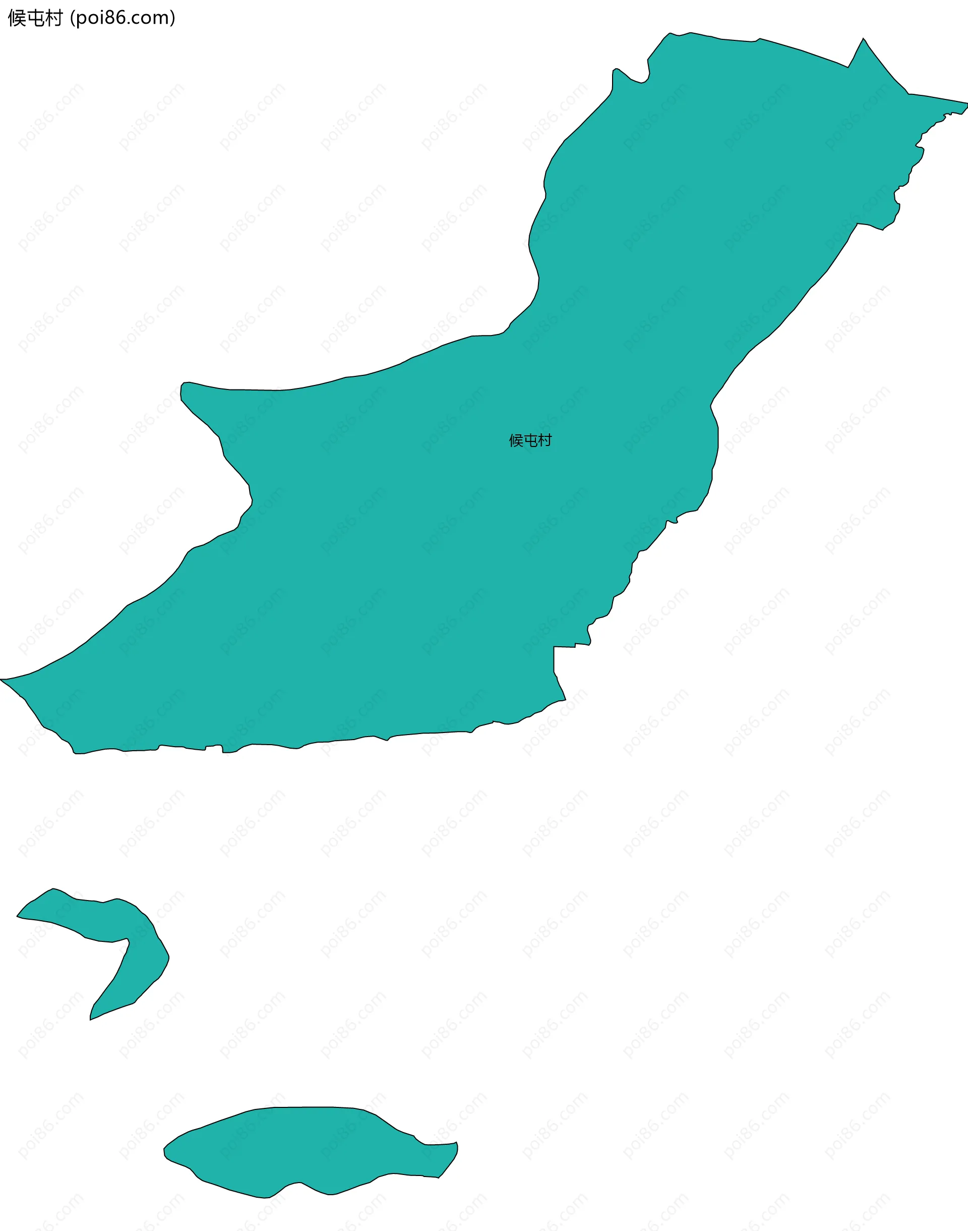 候屯村边界地图